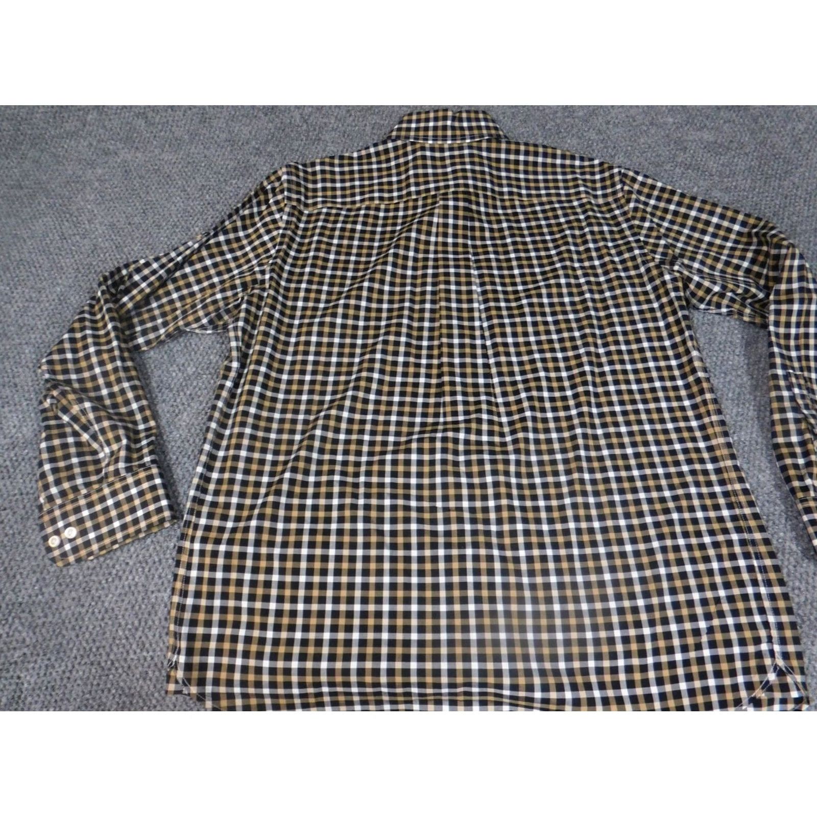 Cremieux Daniel Cremieux Mens Shirt Medium Multicolor Plaid Button-Down Knit Cotton Long Sleeve Regular Button-Up Collared Mens Size US M / EU 48-50 / 2 - 6 Thumbnail