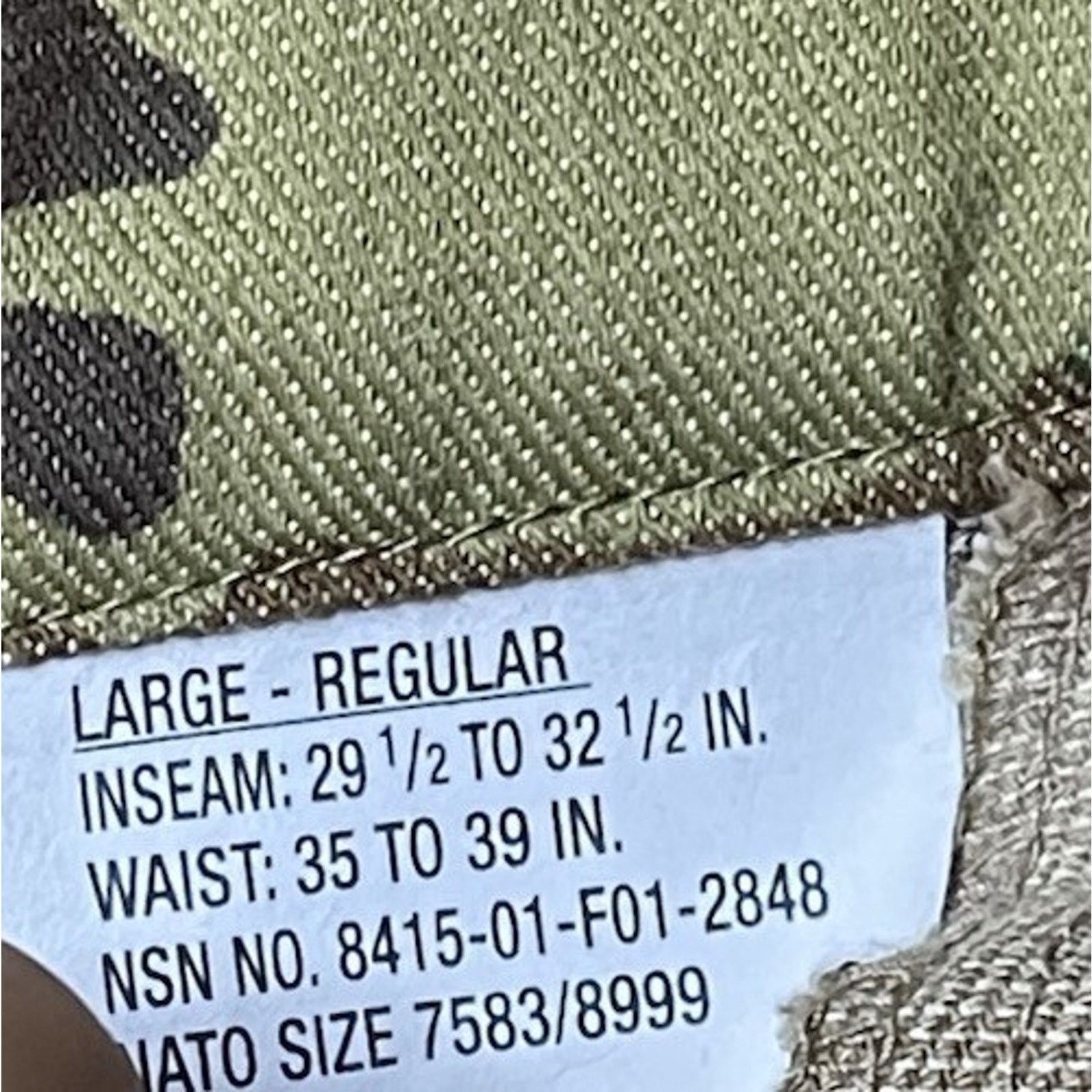 Other Flame Resistant Multicam Army Pant L/R 8415-01-F01-2848 Size US 38 / EU 54 - 3 Thumbnail