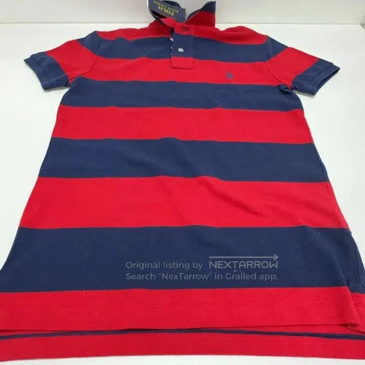 Polo Ralph Lauren Polo Ralph Lauren Red Stripe Pony Logo Polo Shirt. Size US XS / EU 42 / 0 - 7 Thumbnail