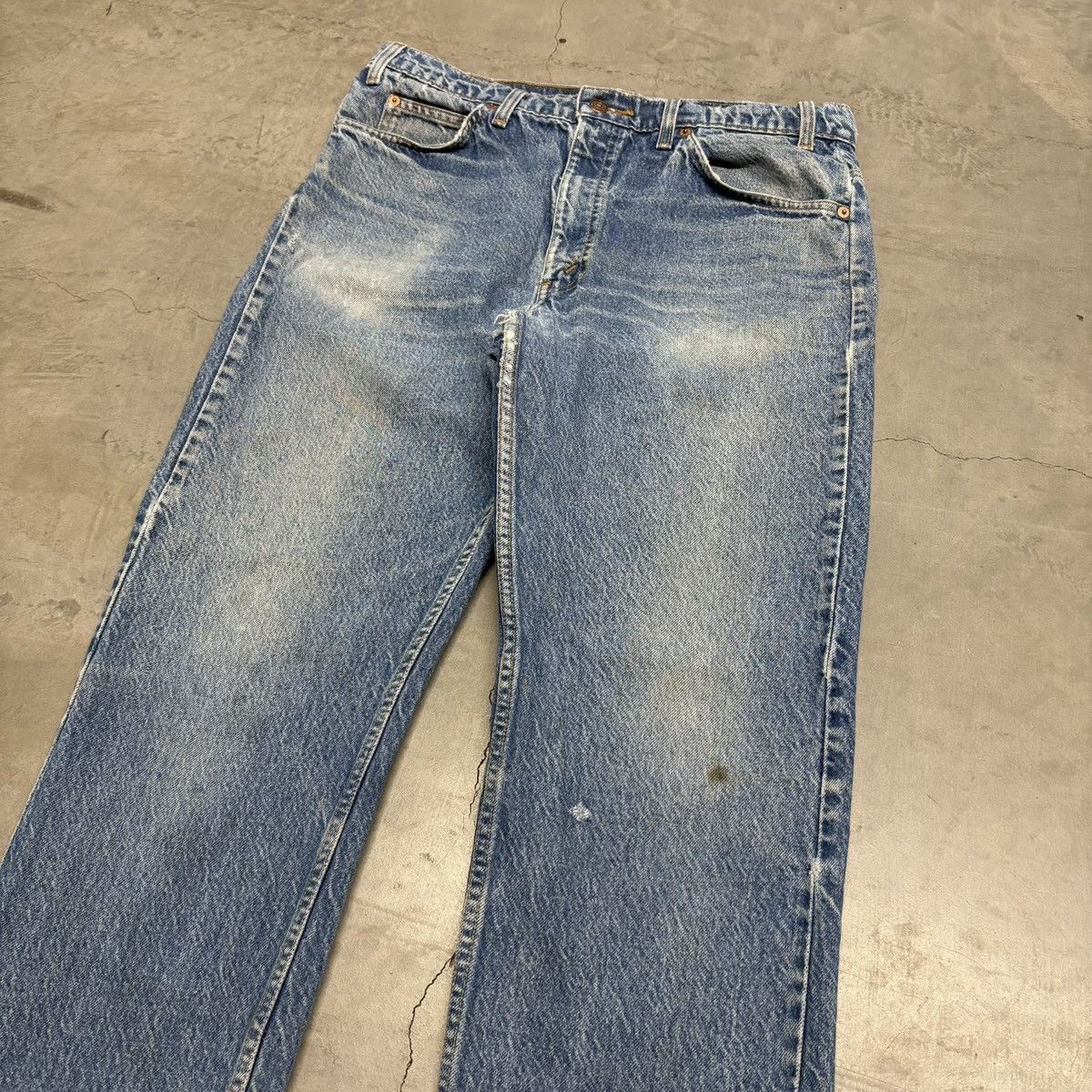 Levi's Vintage 90s Levis Denim Jeans Orange Tab Faded Grunge Size US 34 / EU 50 - 2 Thumbnail