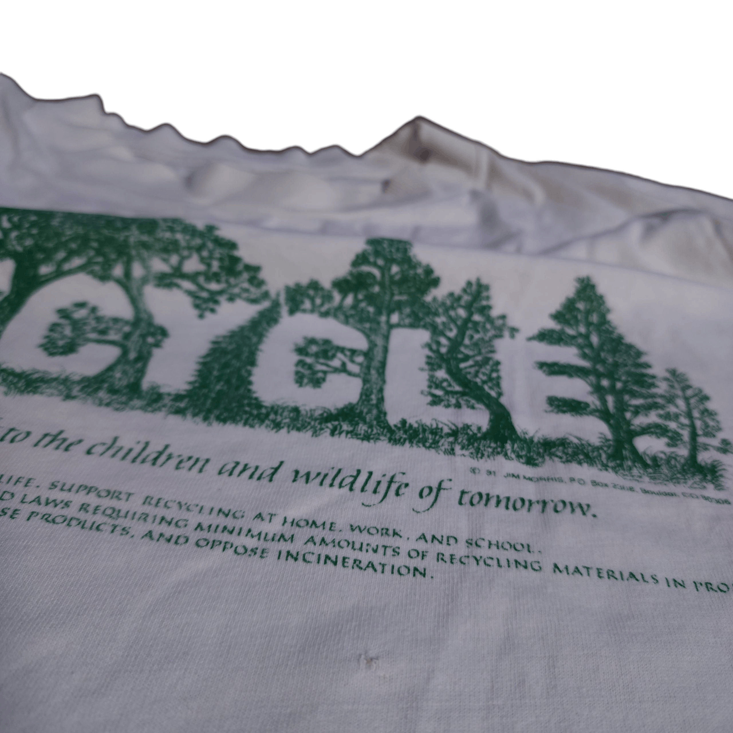 Vintage Rare Vintage 90s Recycle tees The Mountaineer 1991 shirts Size US L / EU 52-54 / 3 - 7 Thumbnail