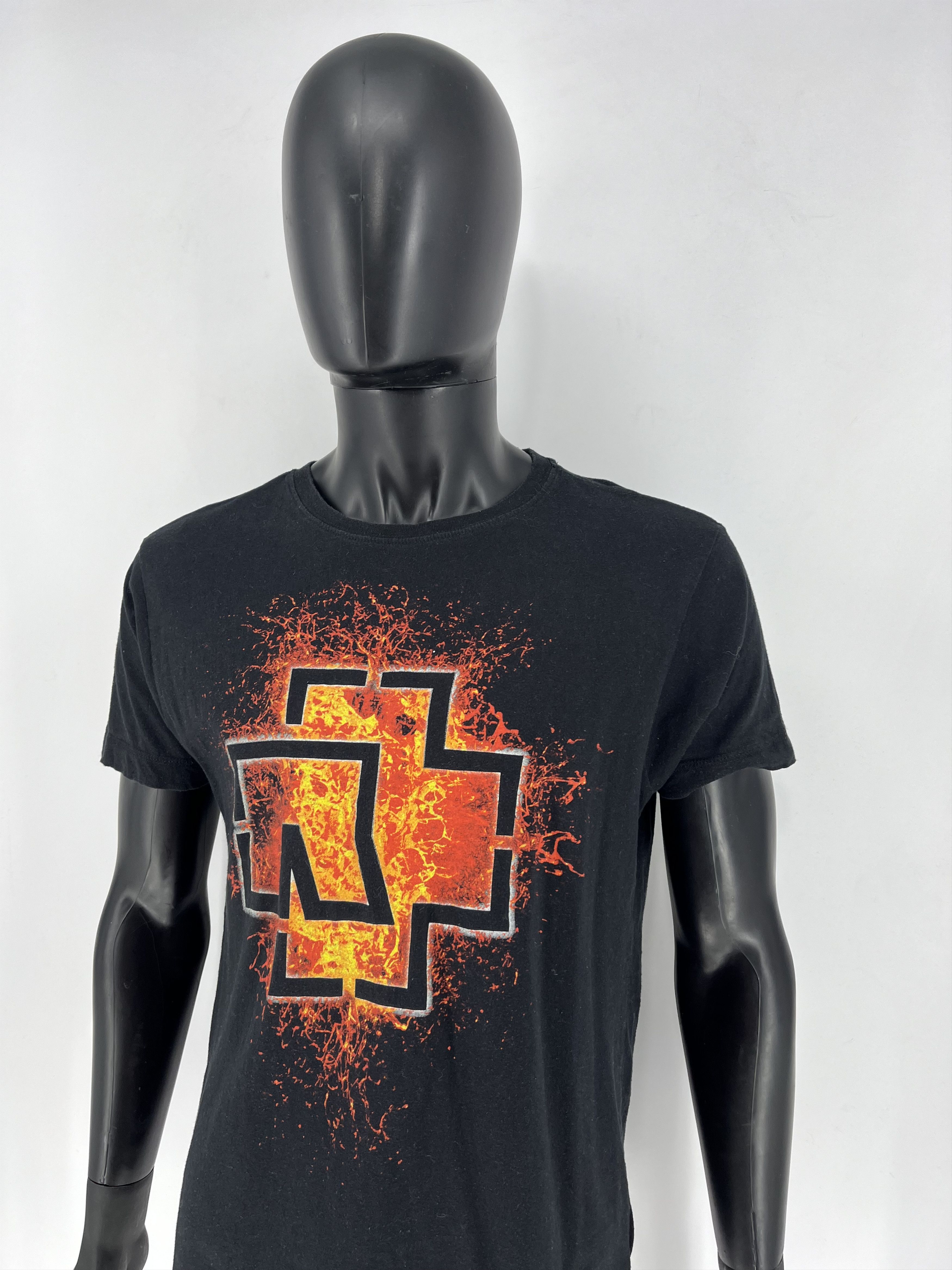 Band Tees Vintage Y2K Rammstein Face Horror Print Band Rock Streetwear Size US M / EU 48-50 / 2 - 4 Thumbnail