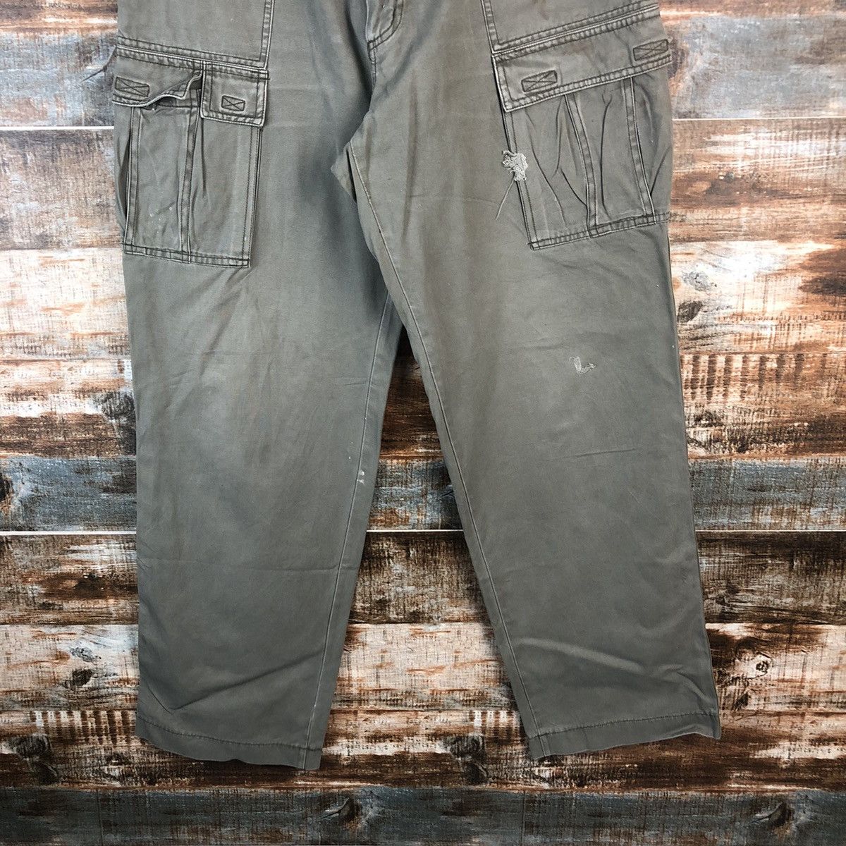 Japanese Brand DL Top Jaunty Green Cargo Multipocket Pants #C757 Size US 32 / EU 48 - 6 Thumbnail