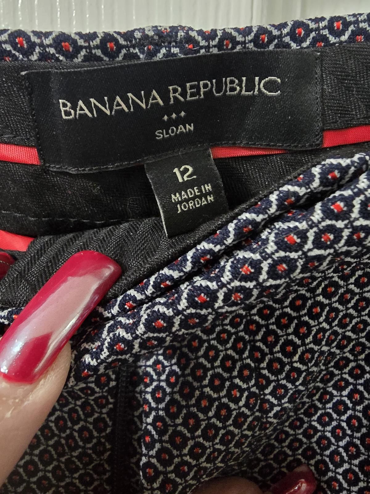 Banana Republic Banana Republic Patterned Dress Pants Size 34" / US 12 / IT 48 - 4 Thumbnail