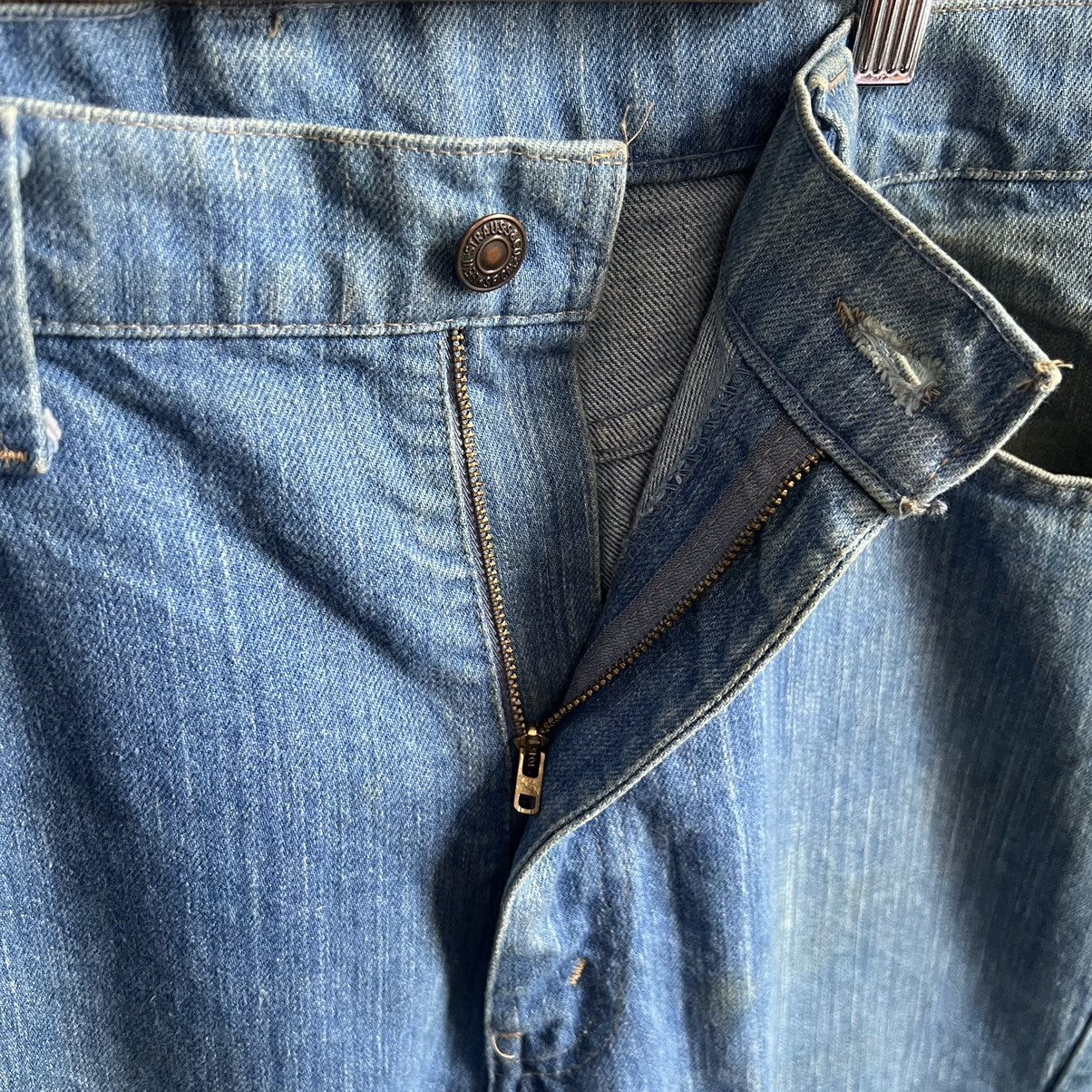 Levi's × Vintage Vintage 70’s Levis 547 Orange Tab Flare Denim Jeans Size US 37 - 3 Thumbnail