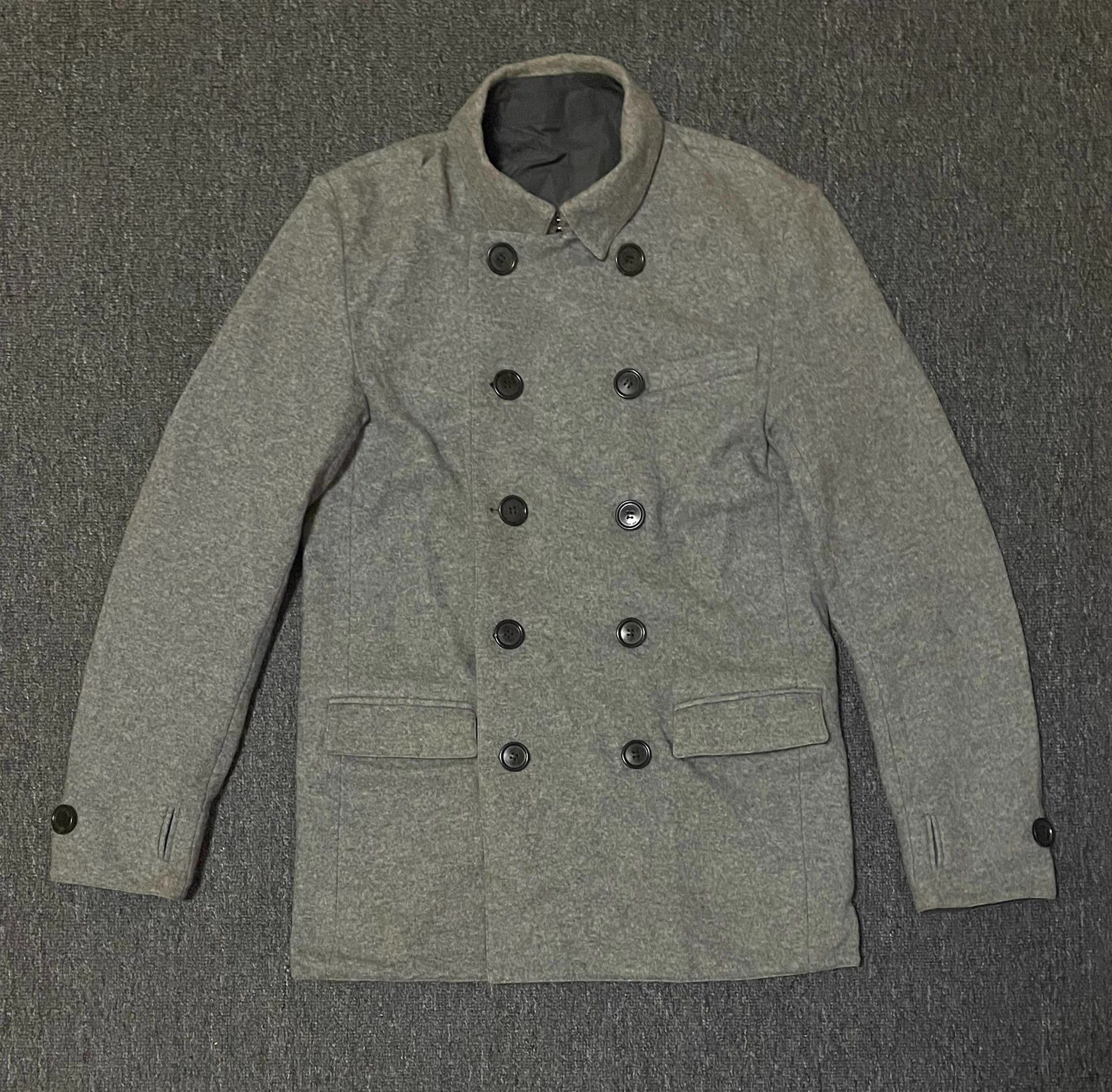 Dior Dior Grey Wool Reversible Coat Q4 Size US M / EU 48-50 / 2 - 1 Thumbnail