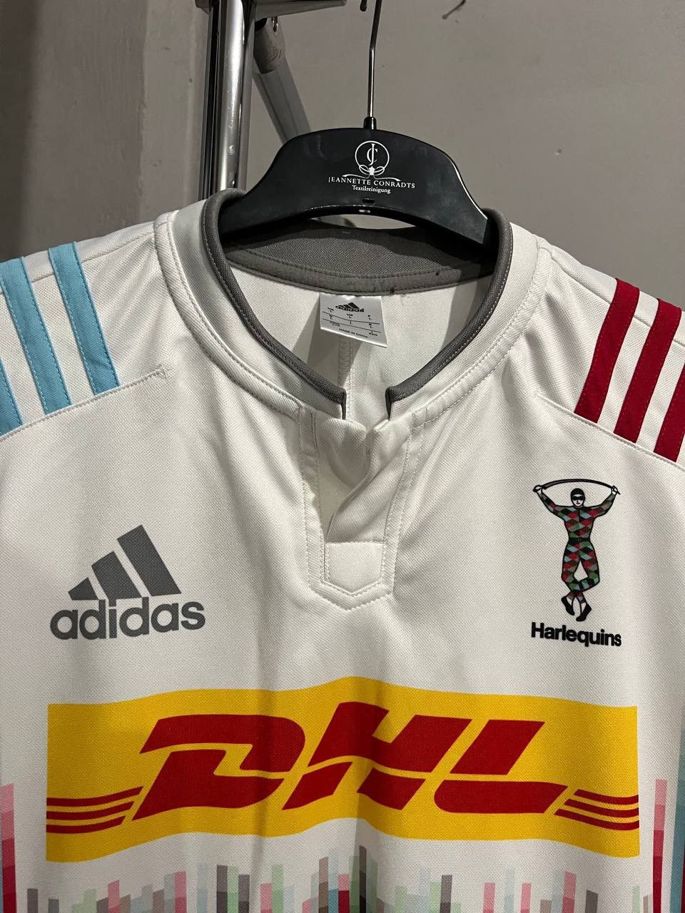 Adidas 2015/16 HARLEQUINS AWAY RUGBY UNION SHIRT JERSEY SIZE L MENS Size US L / EU 52-54 / 3 - 5 Thumbnail