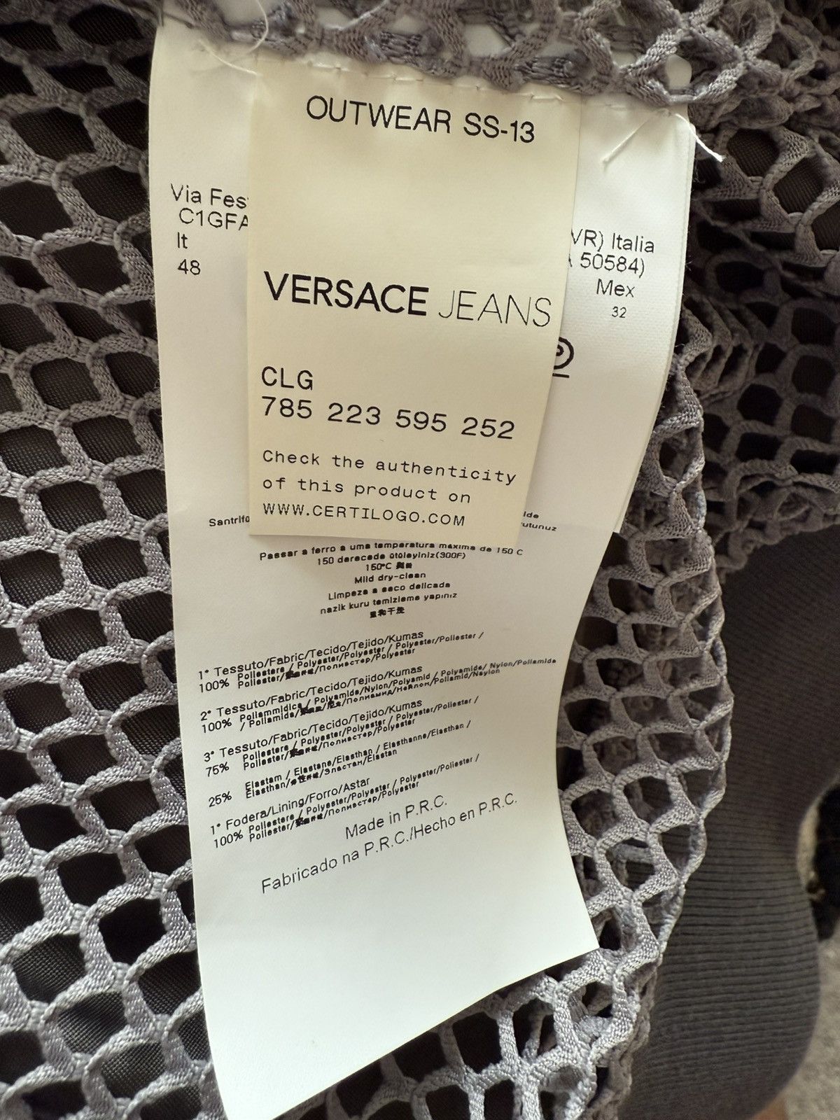 Versace Jeans Couture Grey & Blue Men’s Versace Jeans Light Jacket Size US S / EU 44-46 / 1 - 4 Thumbnail