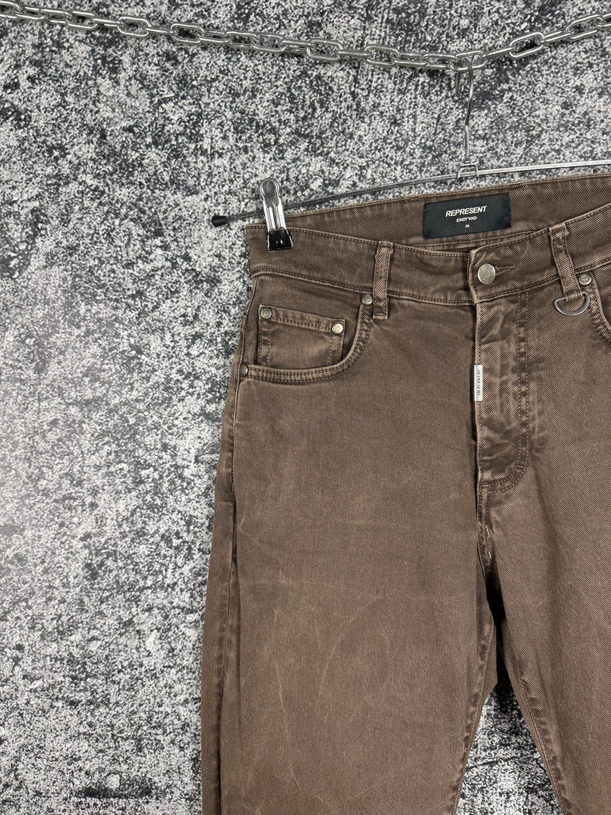 Represent Clo. Men’s Represent Baggy Denim Brown Jeans Pants Size 28 Size US 28 / EU 44 - 3 Thumbnail