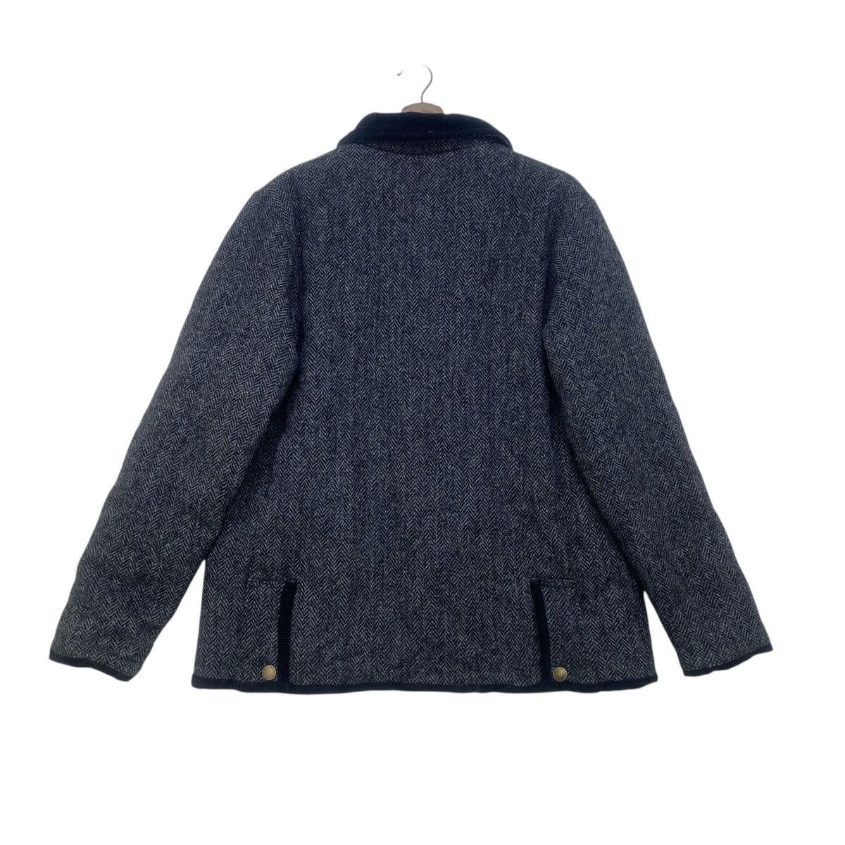 Harris Tweed X Peregrine Herringbone Wool Blend Coat