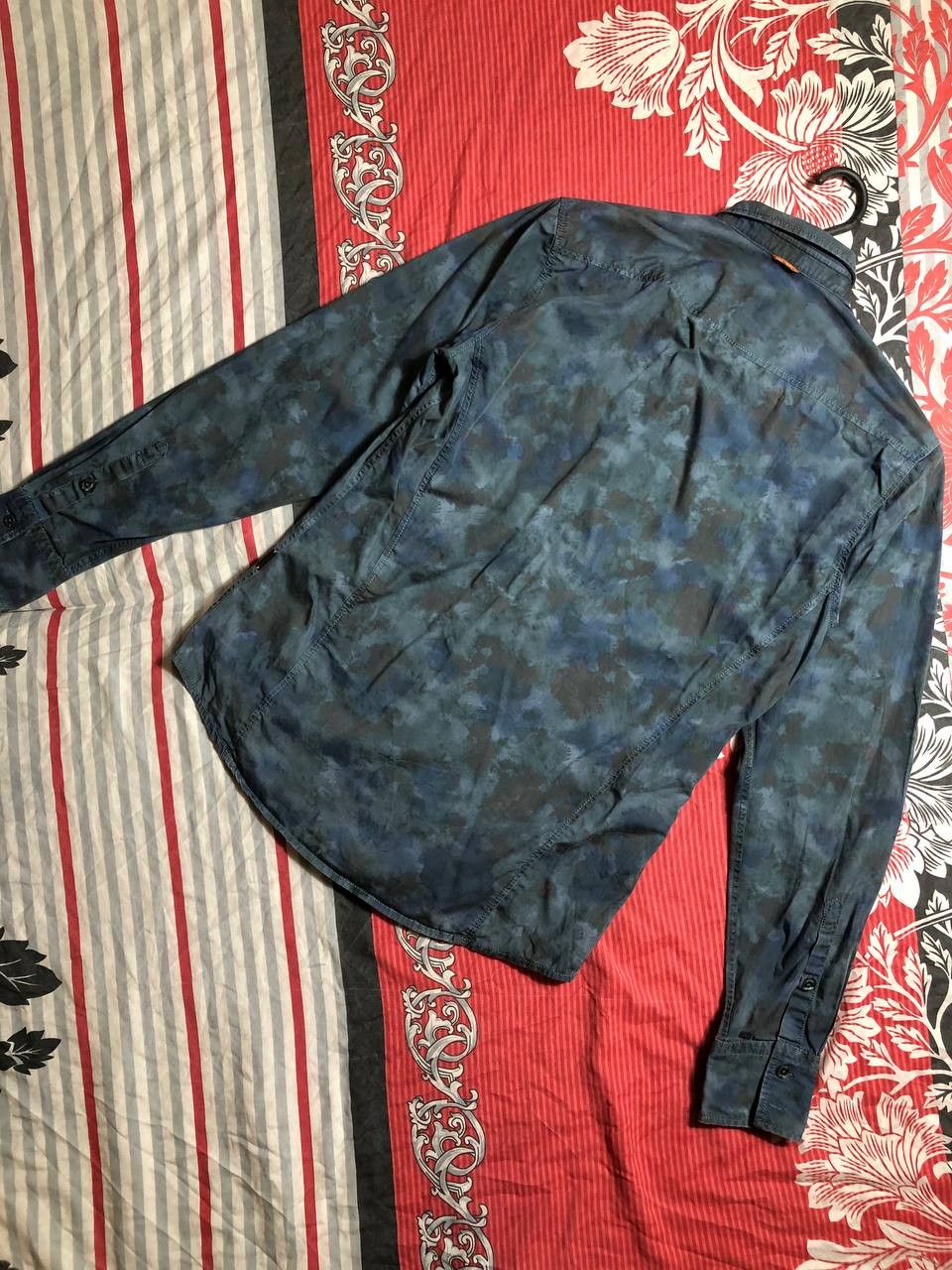 Hugo Boss × Vintage boss Vintage Mens Long Sleeve Striped Shirt Size US S / EU 44-46 / 1 - 10 Thumbnail
