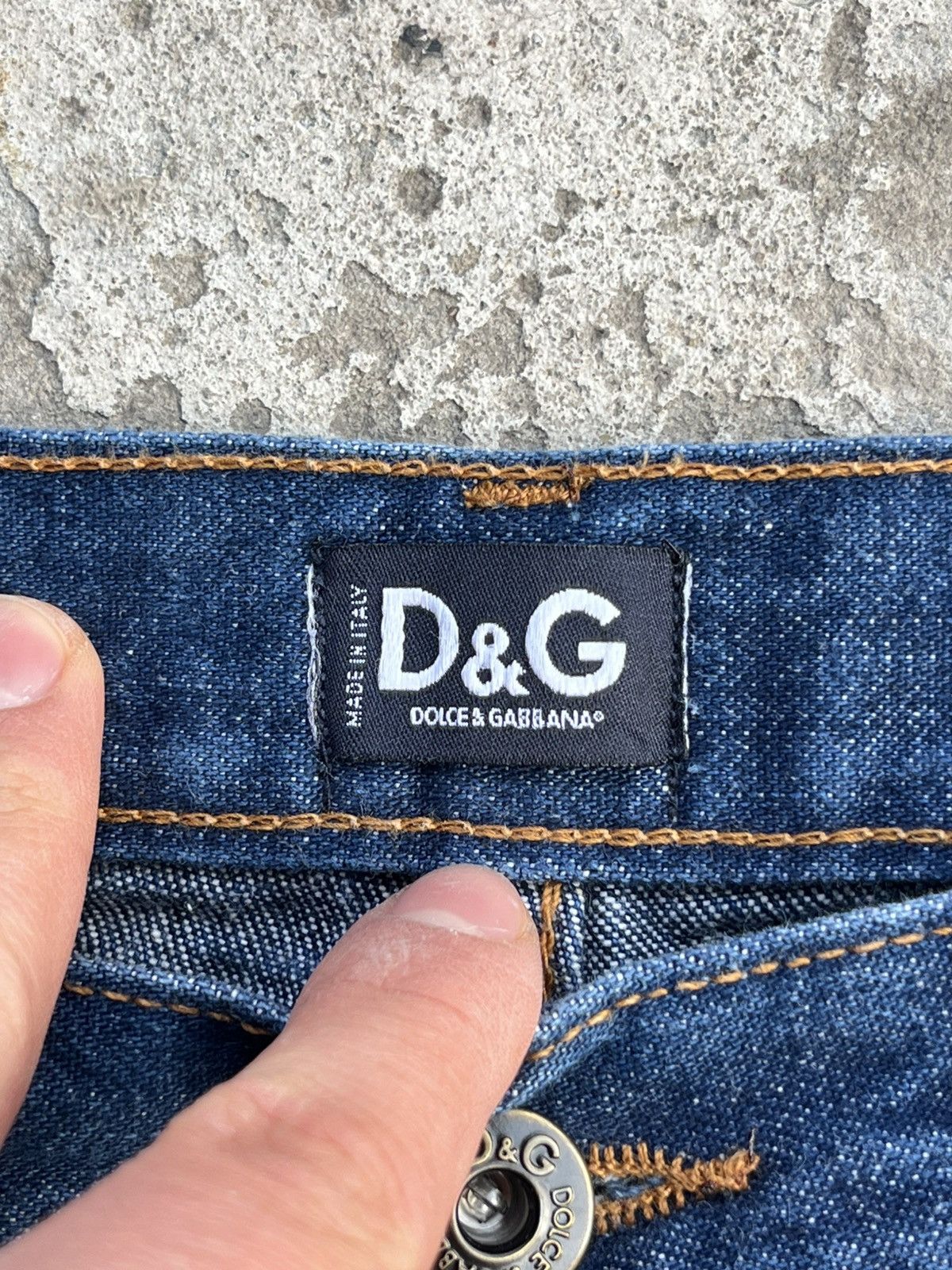 Dolce & Gabbana × Japanese Brand D&G Vintage Dolce & Gabbana Distressed Denim Straight Jeans Size US 32 / EU 48 - 11 Thumbnail
