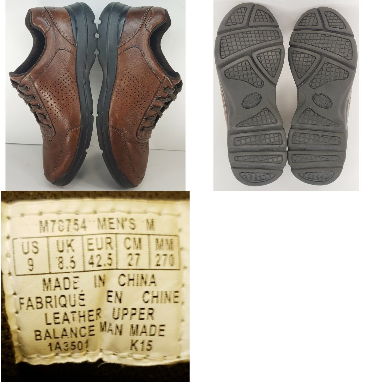 Rockport Rockport XCS City Play 2 Perf U-Bal Oxford Leather Brown Men's Size 9M M78754 Size US 9 / EU 42 - 8 Thumbnail