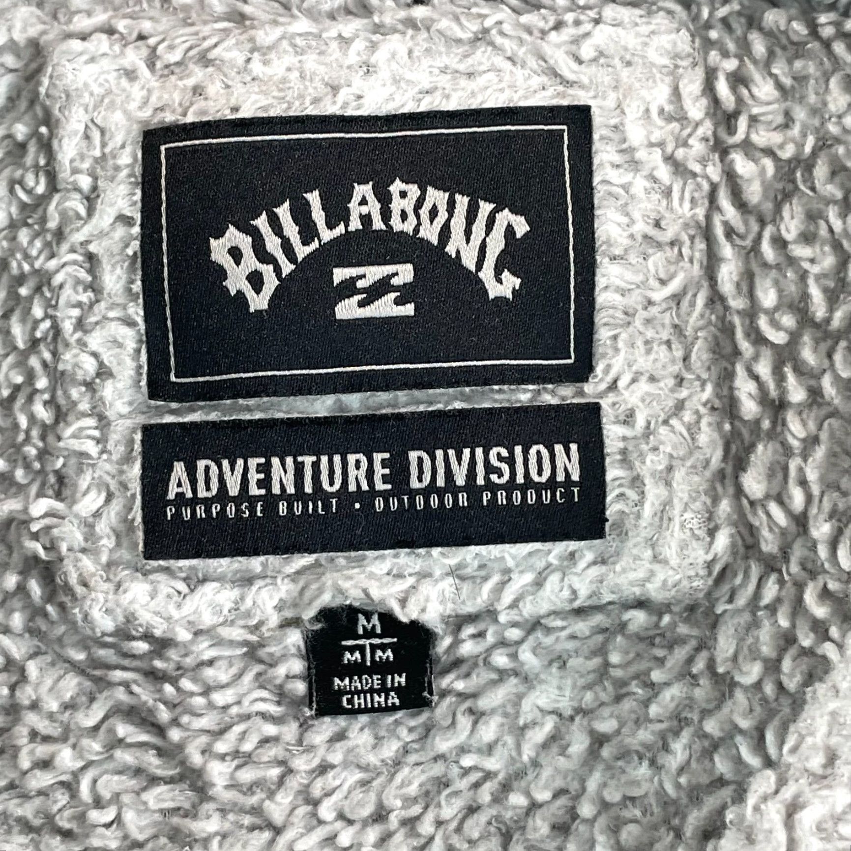 Billabong BILLABONG BADGER Half-Zip Hooded Sherpa Pullover Men Medium Grey Surf NWOT Hooded Pullover M Mens Size US M / EU 48-50 / 2 - 2 Thumbnail