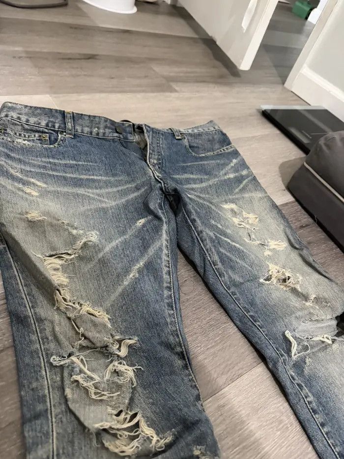 Saint Laurent Paris Saint Laurent 2013 Big Crash Denim Size US 33 - 4 Thumbnail