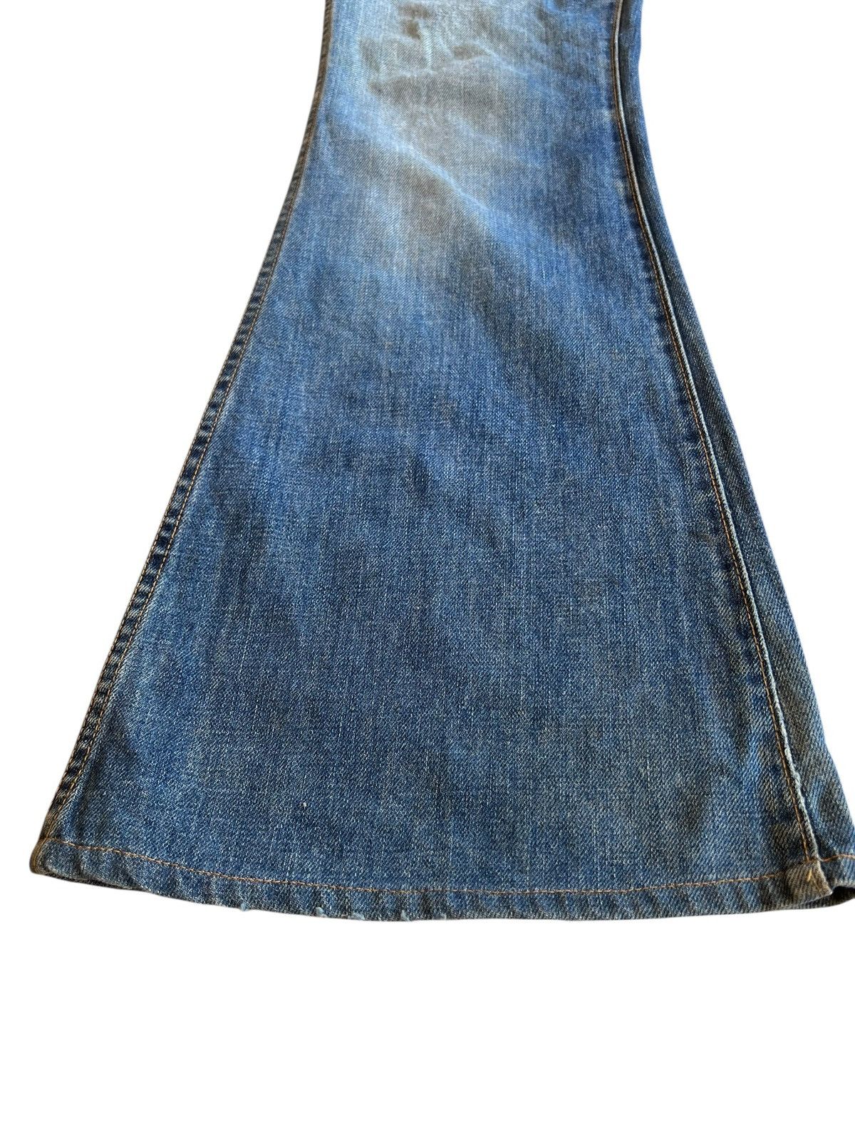 Japanese Brand Vintage BigJohn Super Bootcut Distressed Mudwash Jean Size US 31 - 4 Thumbnail
