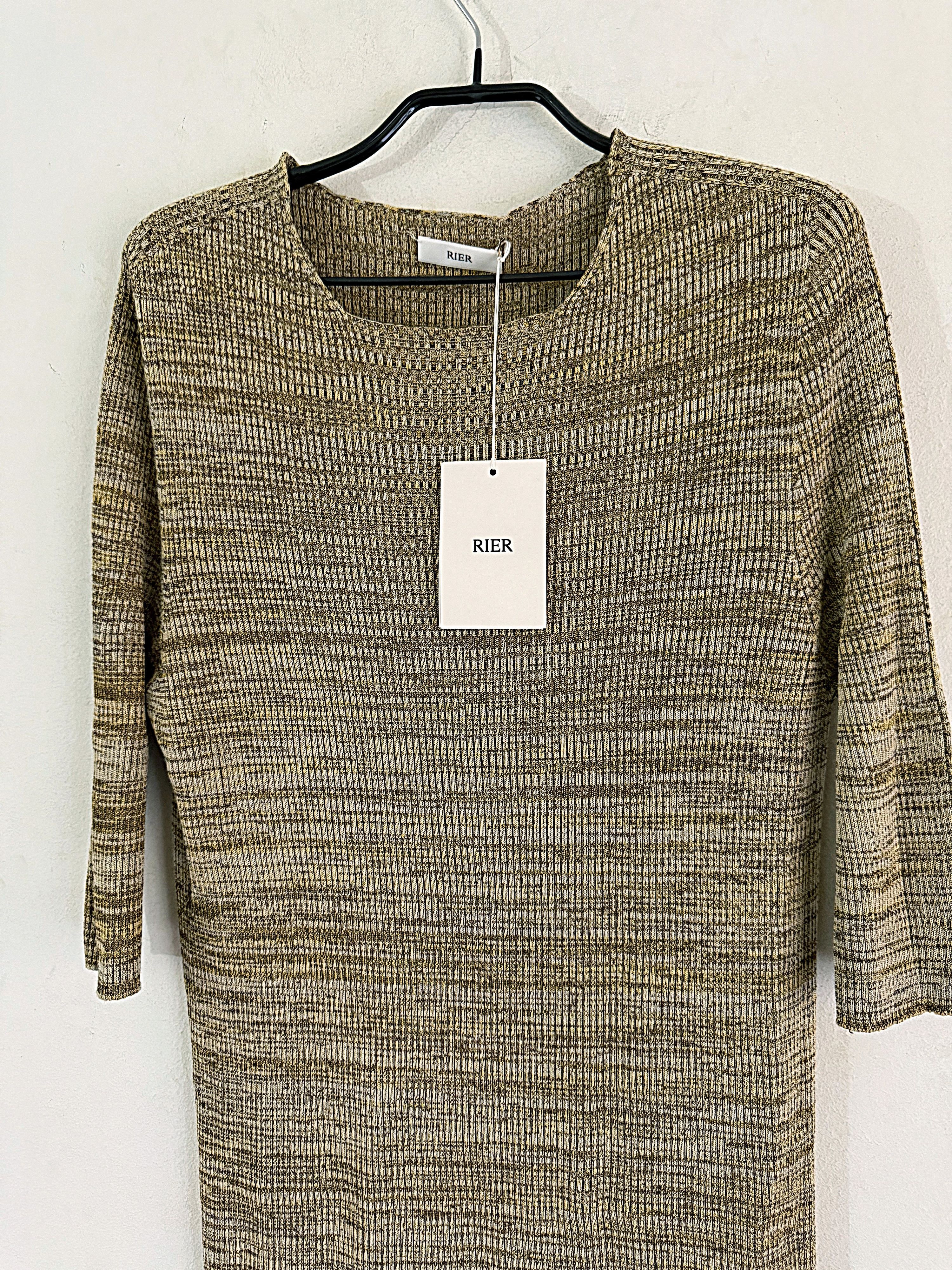 RIER Rier Citrine Gemstone Silk Knit Size US XL / EU 56 / 4 - 6 Thumbnail