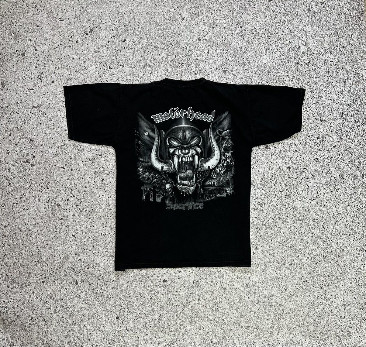 Band Tees × Vintage Vintage 90’s Band Rock Motorhead Sacrifice T-Shirt Size US XXL / EU 58 / 5 - 4 Thumbnail