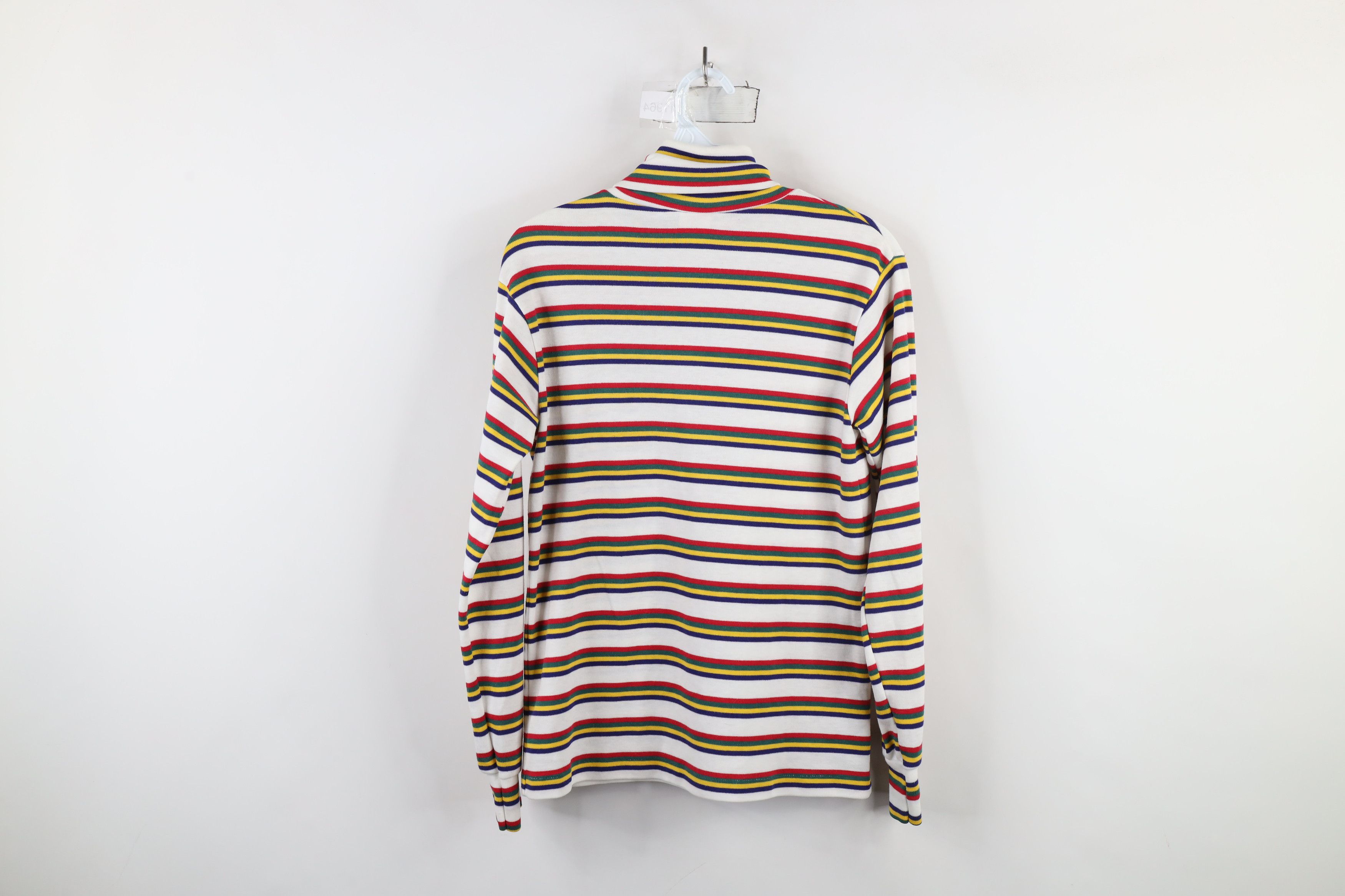 Vintage Vintage 90s Streetwear Striped Turtleneck T-Shirt USA Size S / US 4 / IT 40 - 8 Thumbnail