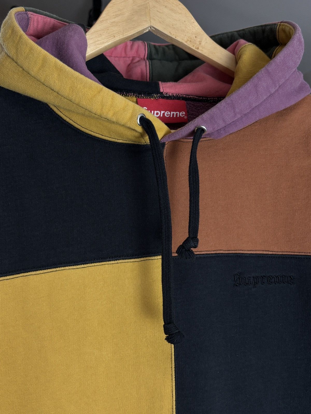 Supreme Supreme Patchwork Hoodie Streetwear Vintage Size US M / EU 48-50 / 2 - 3 Thumbnail