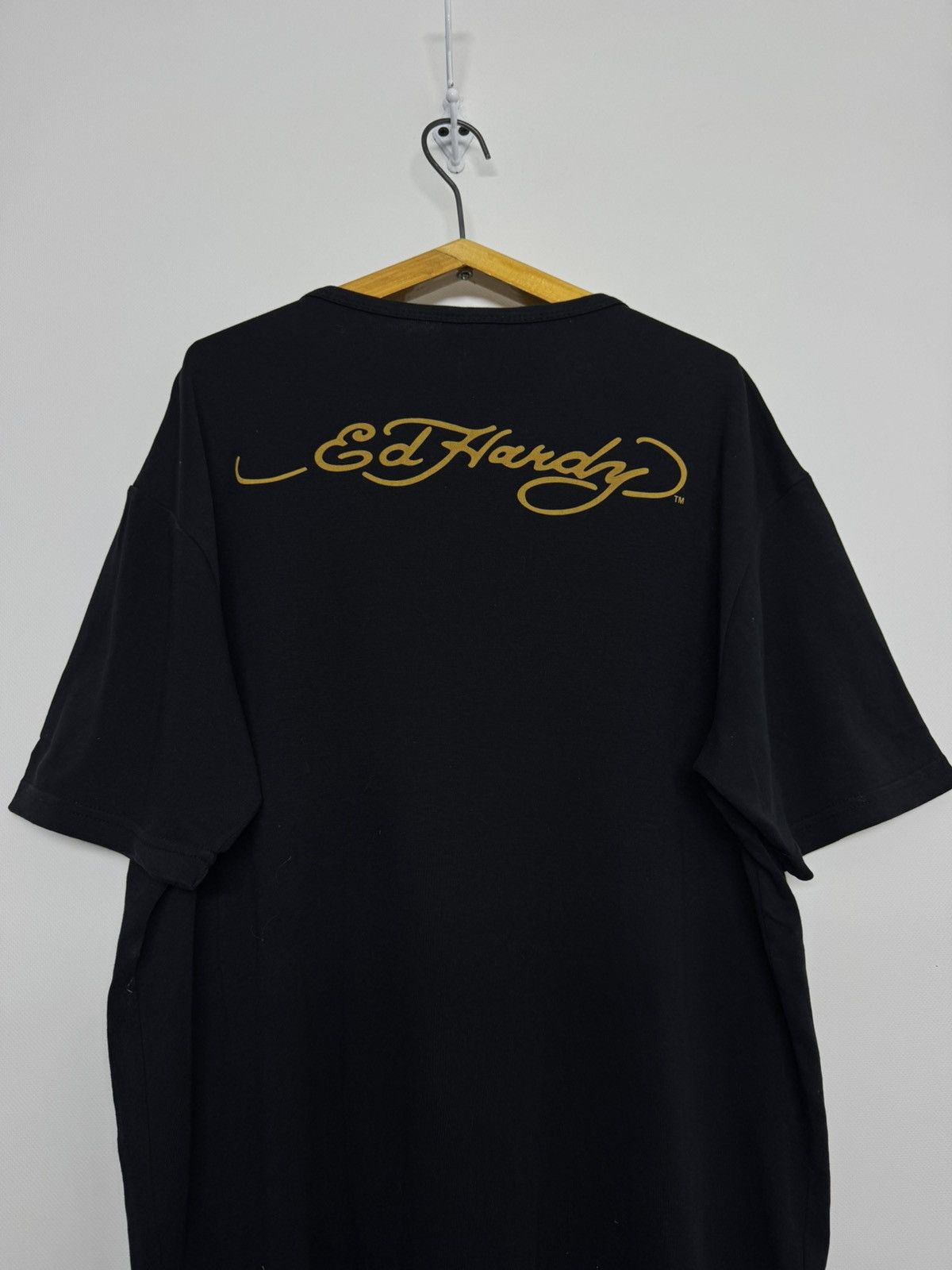 Ed Hardy Vintage 90's Ed Hardy Japanese Tiger Tattoo Y2K T-shirt Size XXL / US 16-18 / IT 52-54 - 4 Thumbnail