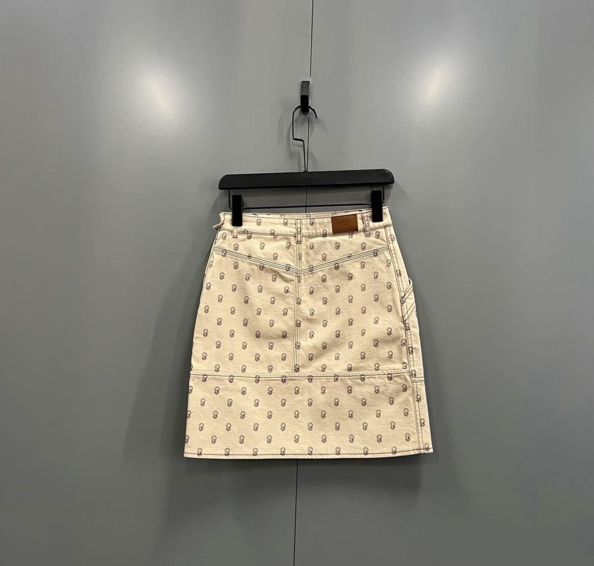 Hermes Hermès Saddle Stud Full-print Mini Skirt J41 Size XXS / US 00 / IT 34 - 2 Thumbnail