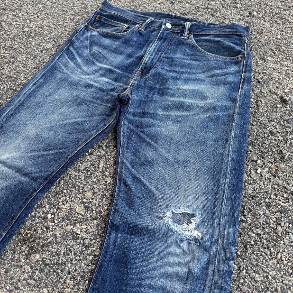 Levi's W35 LEVIS 505 DENIM FADED JEAN PANTS Size US 35 - 5 Thumbnail