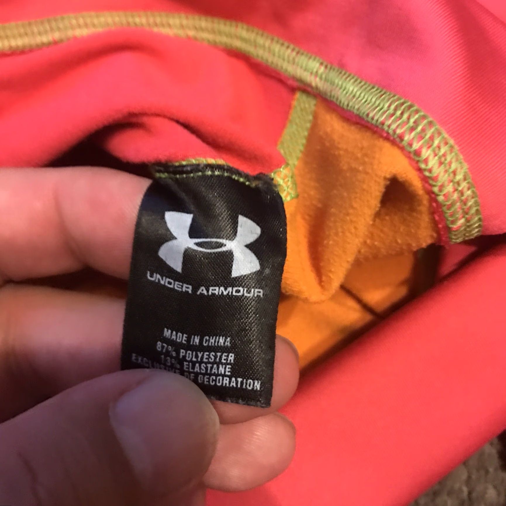 Under Armour Under Armour Compression Women's L 1/4 Zip Pullover Raglan Sleeve Sweatshirt Athletic Fitted Multicolor"} Size L / US 10 / IT 46 - 3 Thumbnail