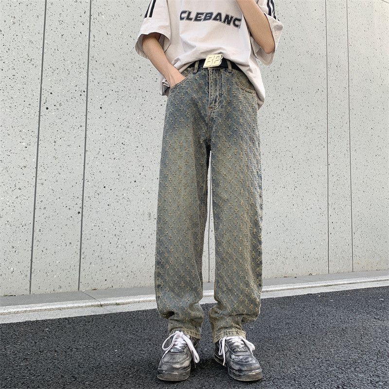 Japanese Brand × Jean Retro hip-hop loose straight leg micro flared jeans Size US 32 / EU 48 - 1 Thumbnail