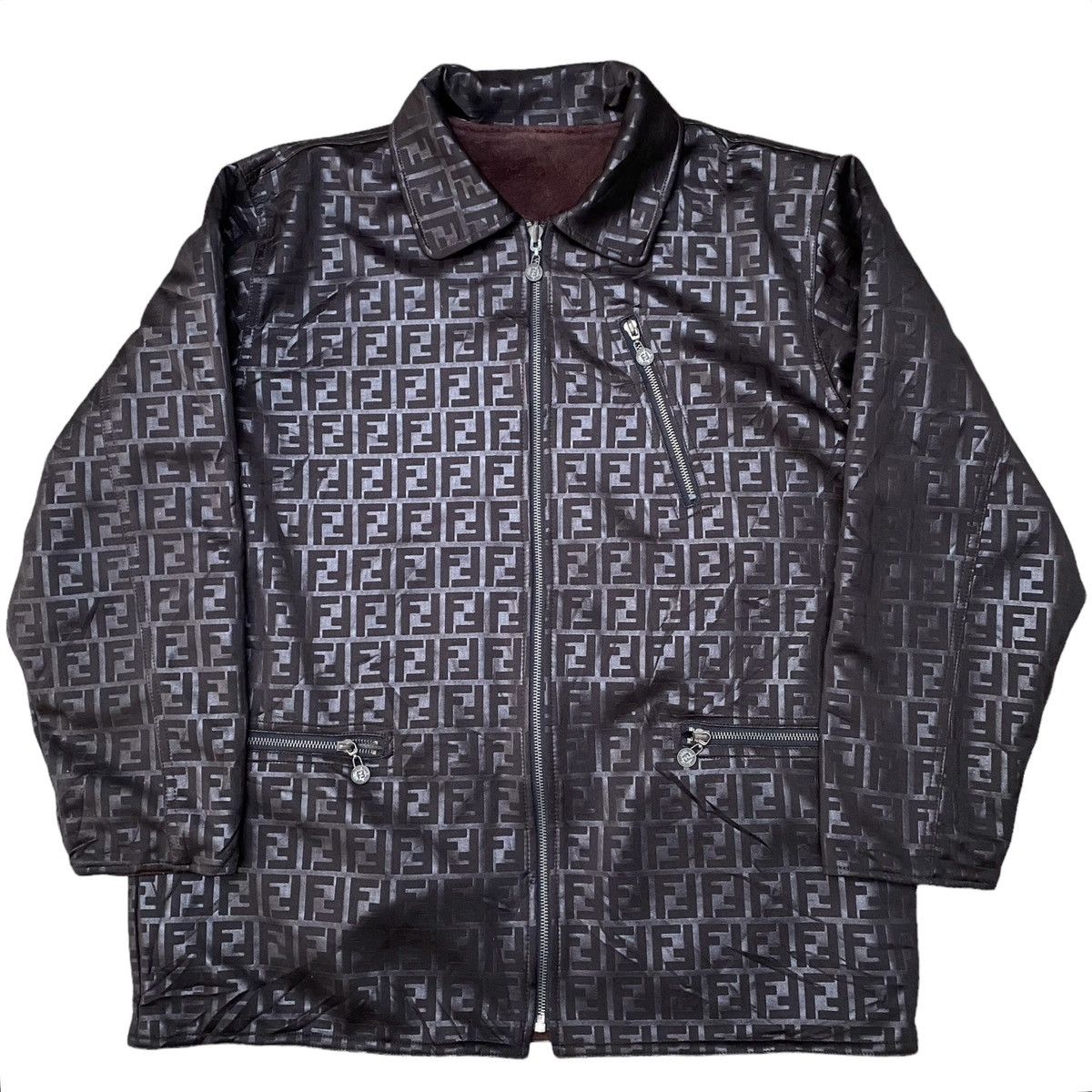 Fendi Vintage Fendi Zucca Monogram Reversible Jacket Size US M / EU 48-50 / 2 - 3 Thumbnail