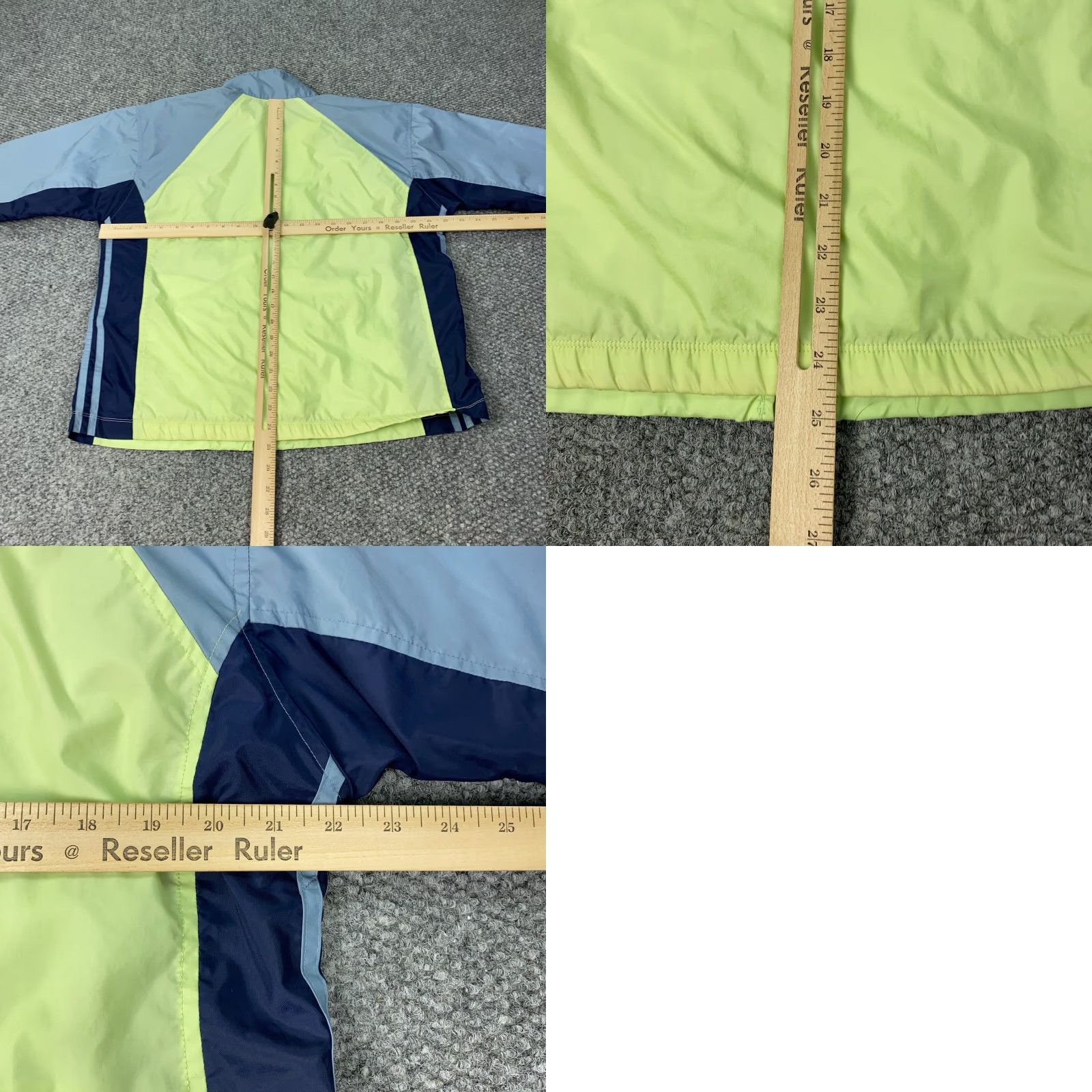 Adidas Adidas Jacket Mens M Yellow Windbreaker Full Zip Colorblock Hooded Pockets Size US M / EU 48-50 / 2 - 8 Thumbnail