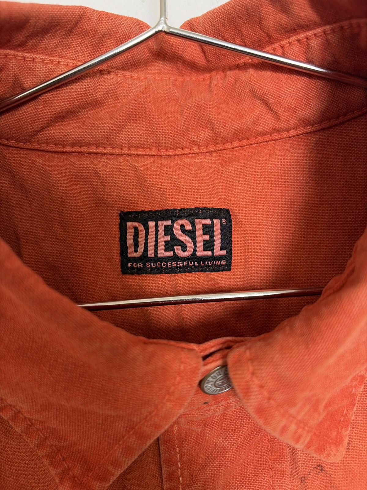 Diesel Diesel Orange Denim Jacket Size US S / EU 44-46 / 1 - 3 Thumbnail