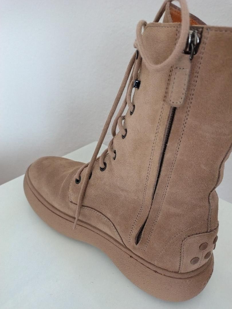 Tod's Tod's Women's Suede Lace Up Boots Size US 8.5 / IT 38.5 - 3 Thumbnail