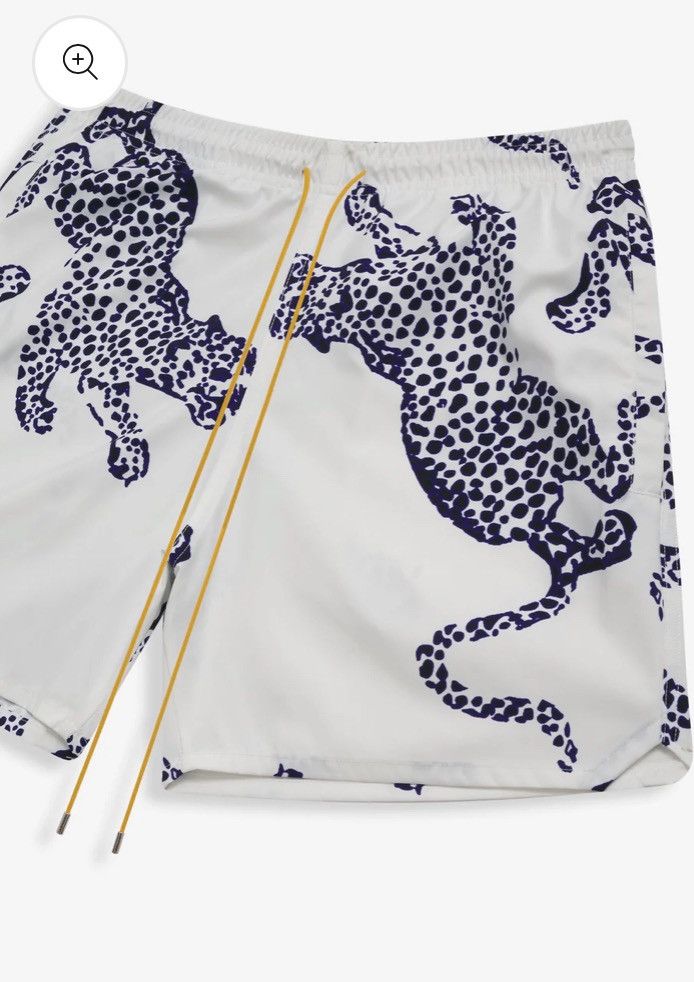 Rhude Leopard swim shorts