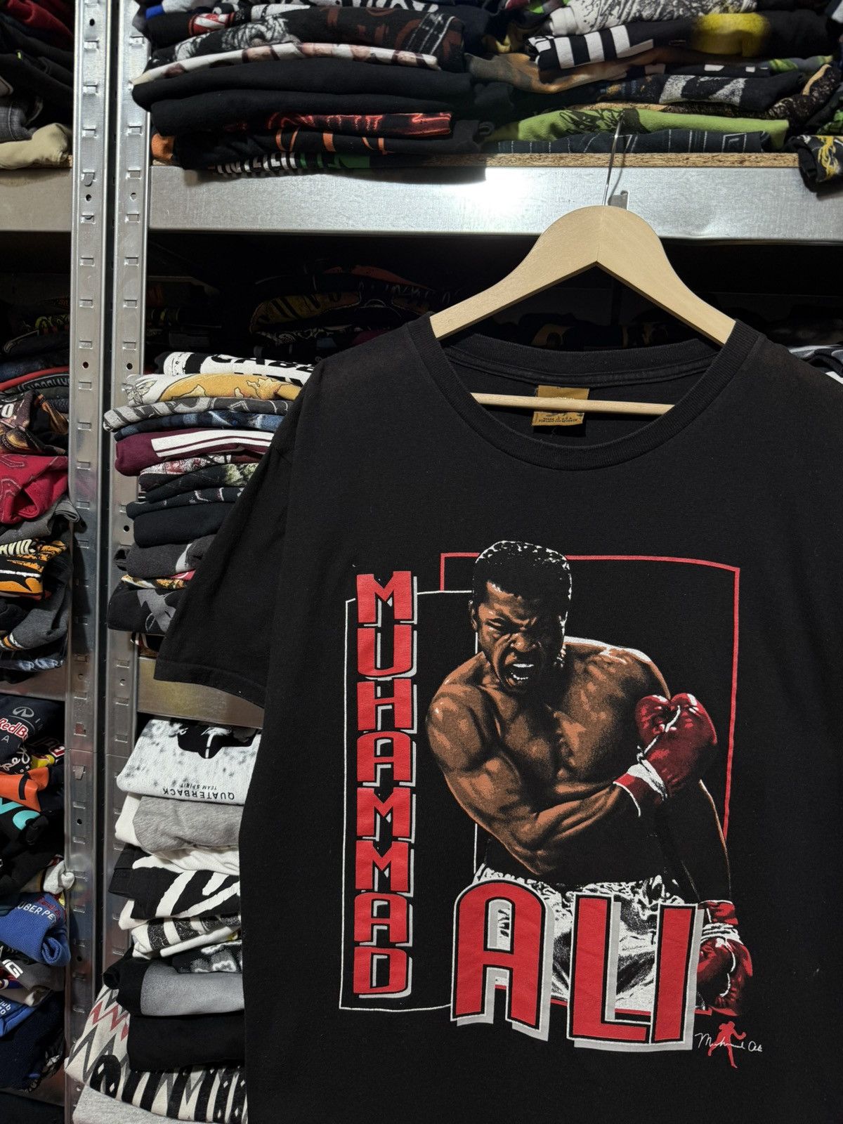 Nutmeg Vintage 1990’s Nutmeg Muhammad Ali Boving T-Shirt Y2K Hype Size US XXL / EU 58 / 5 - 3 Thumbnail