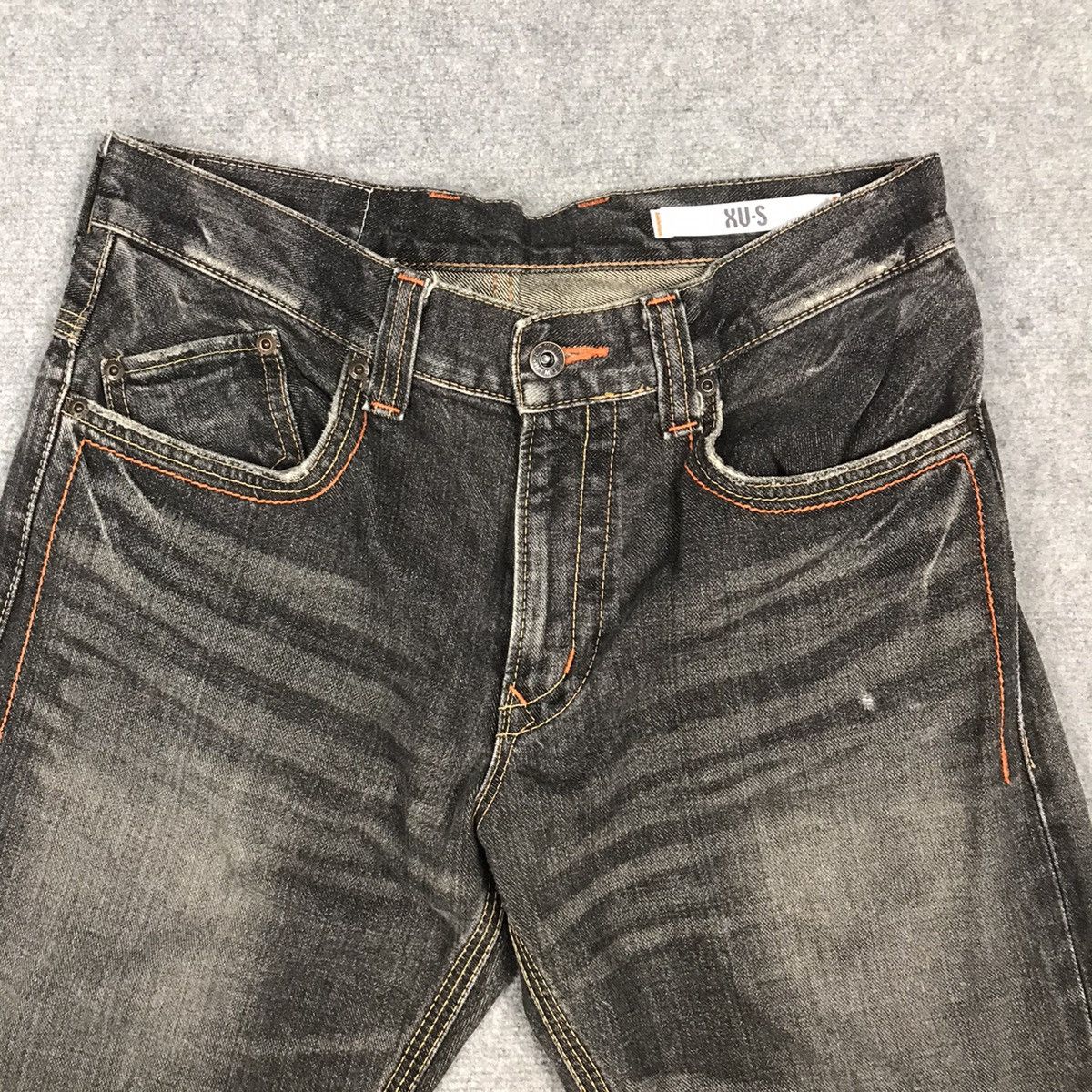 If Six Was Nine × Japanese Brand × Le Grande Bleu (L.G.B.) FLARE EDWIN JAPAN BLACK FADED DENIM BOOT CUT PANTS Size US 30 / EU 46 - 5 Thumbnail