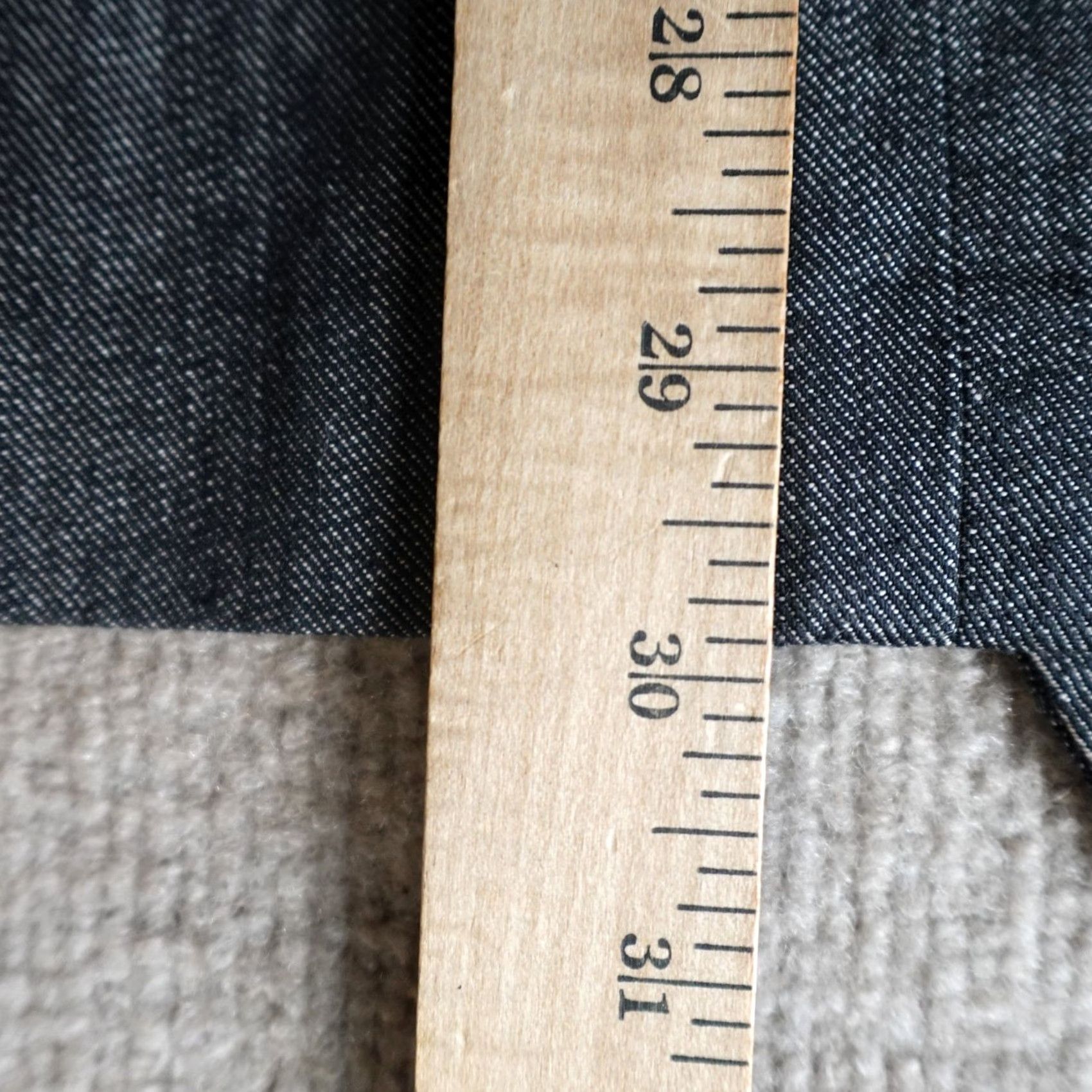 Denime Bullock & Jones Sport Coat 42R Gray Unstructured Denim Chambray Jacket/Court/Coat Notch Lapel 2-Button Single-Breasted Casual Wedding Mens Canada Size US XS / EU 42 / 0 - 4 Thumbnail