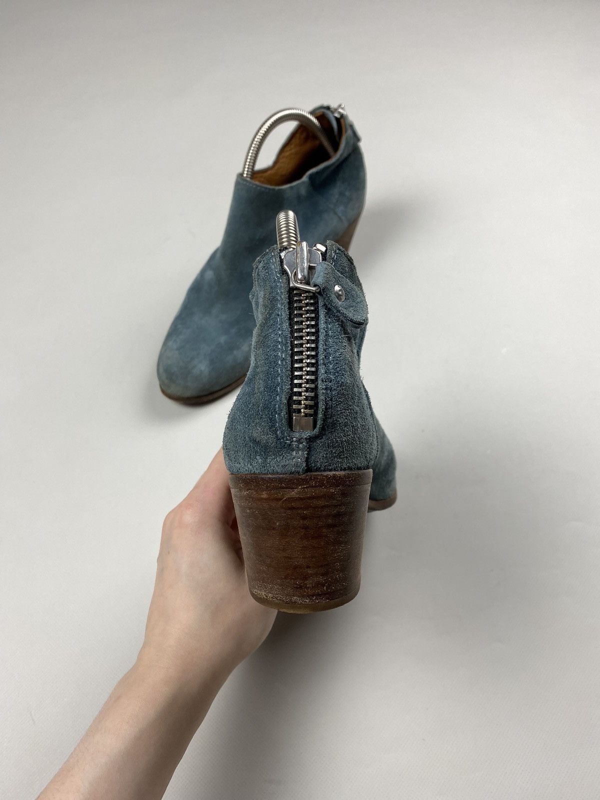 MoMA MOMA Ladies Leather Avant-garde Heeled Boots Shoes Size US 8.5 / IT 38.5 - 15 Thumbnail