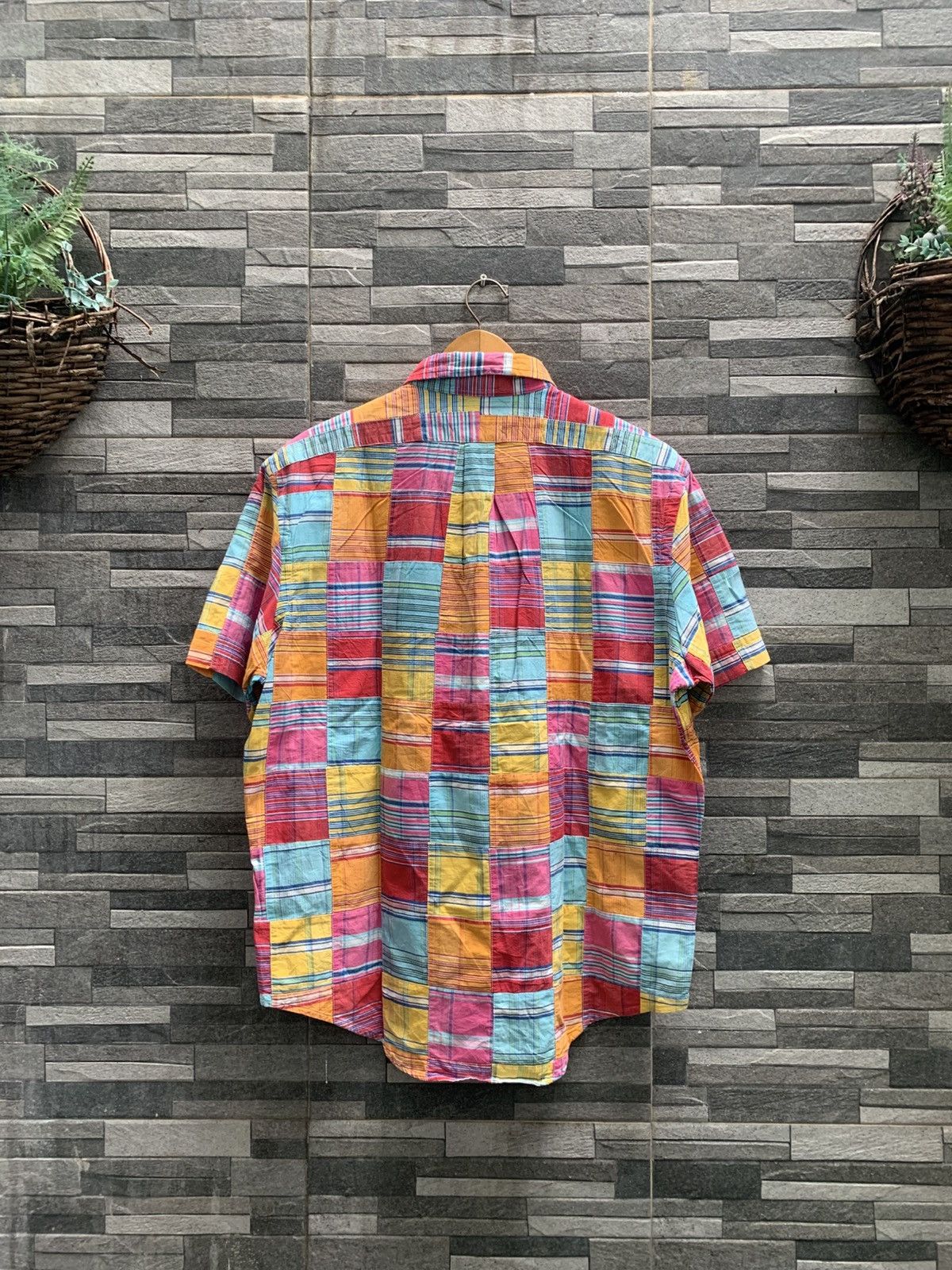 Polo Ralph Lauren Vintage POLO RALPH LAUREN Patchwork Shirt Size US L / EU 52-54 / 3 - 4 Thumbnail