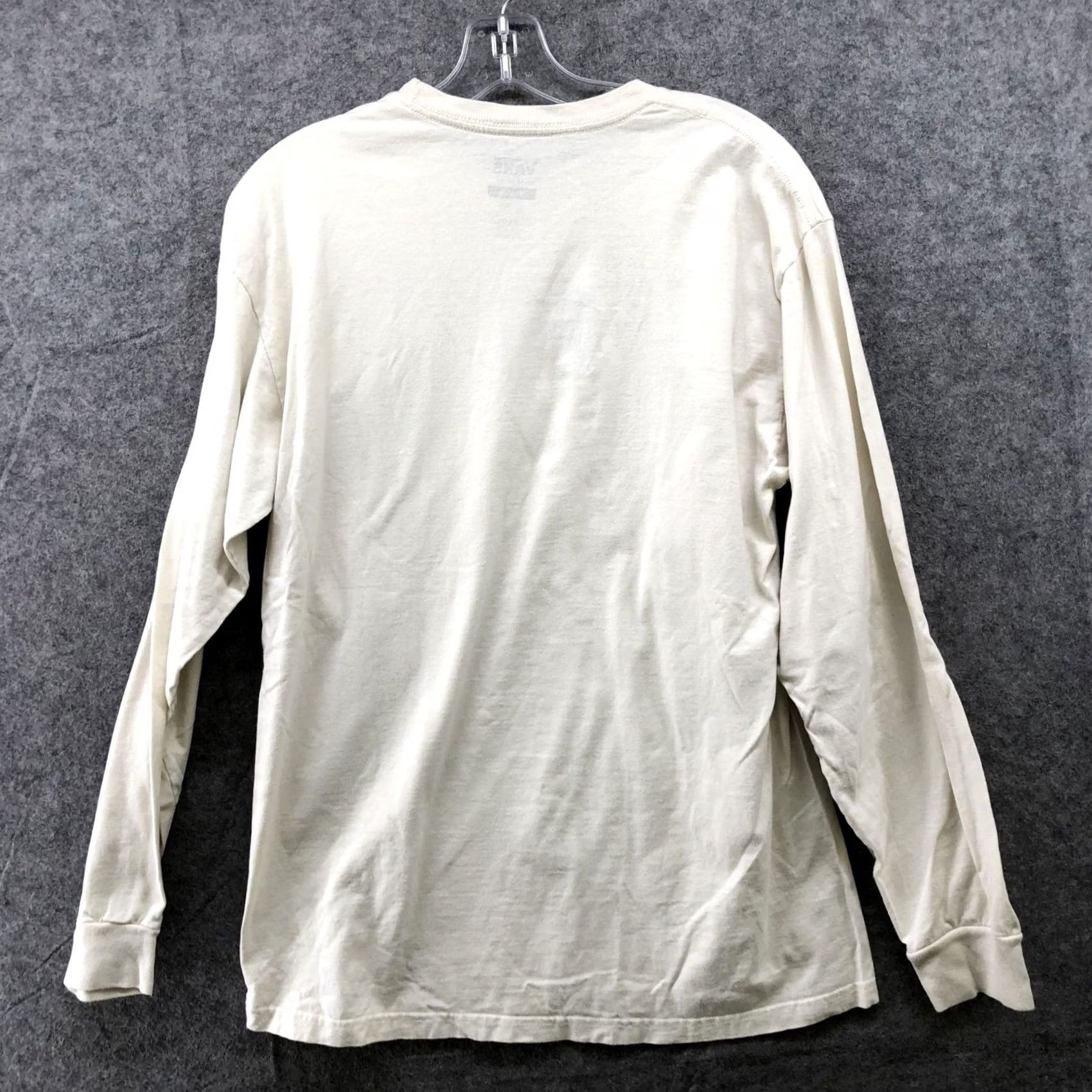 Vans Vans Old Skool Shirt Mens M Ivory Long Sleeve Classic Fit Crewneck Retro T Size US M / EU 48-50 / 2 - 2 Thumbnail