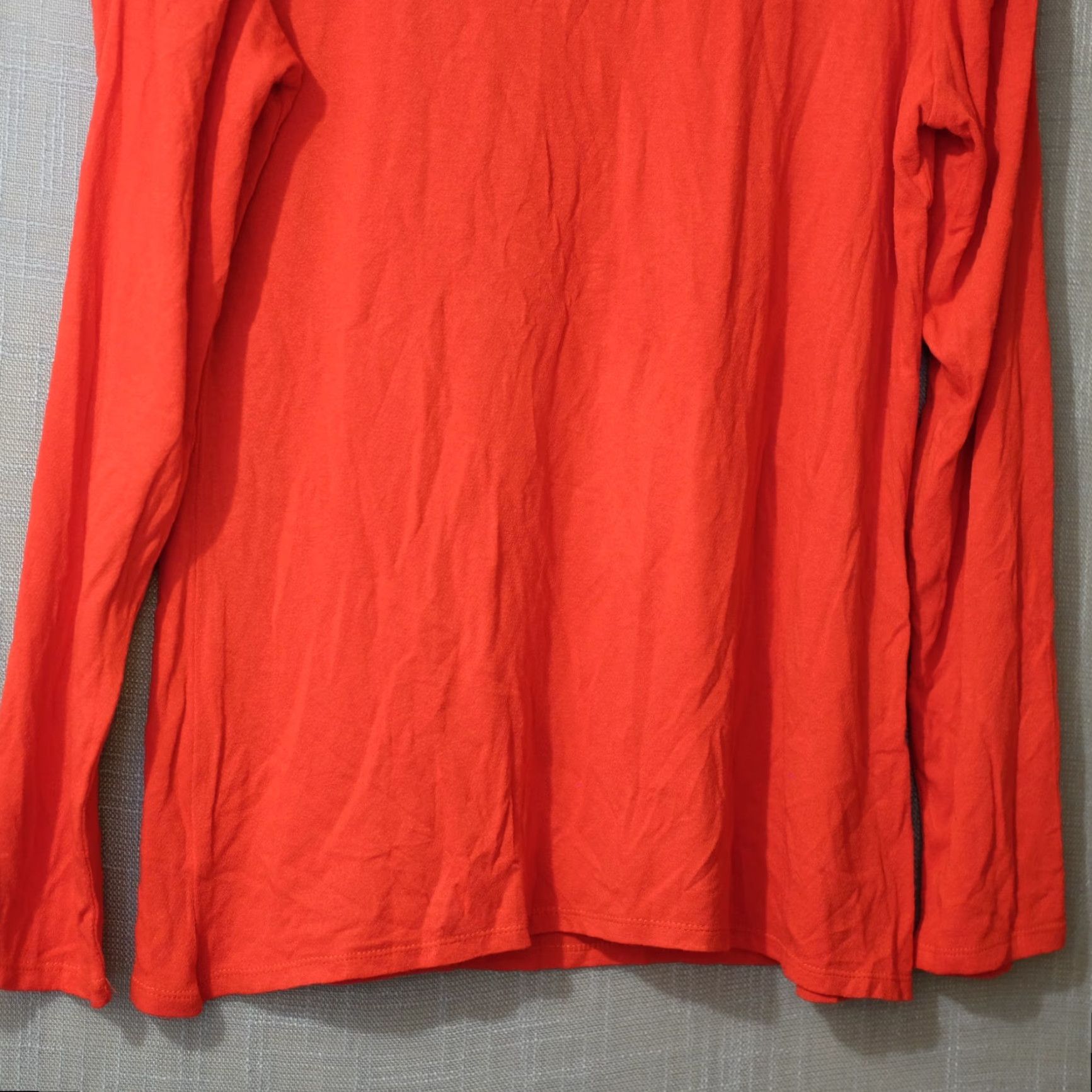 Vintage Bobeau Puff Sleeve Top Red Super Soft Viscose Blend Stretch Women's L Shirt Size L / US 10 / IT 46 - 3 Thumbnail