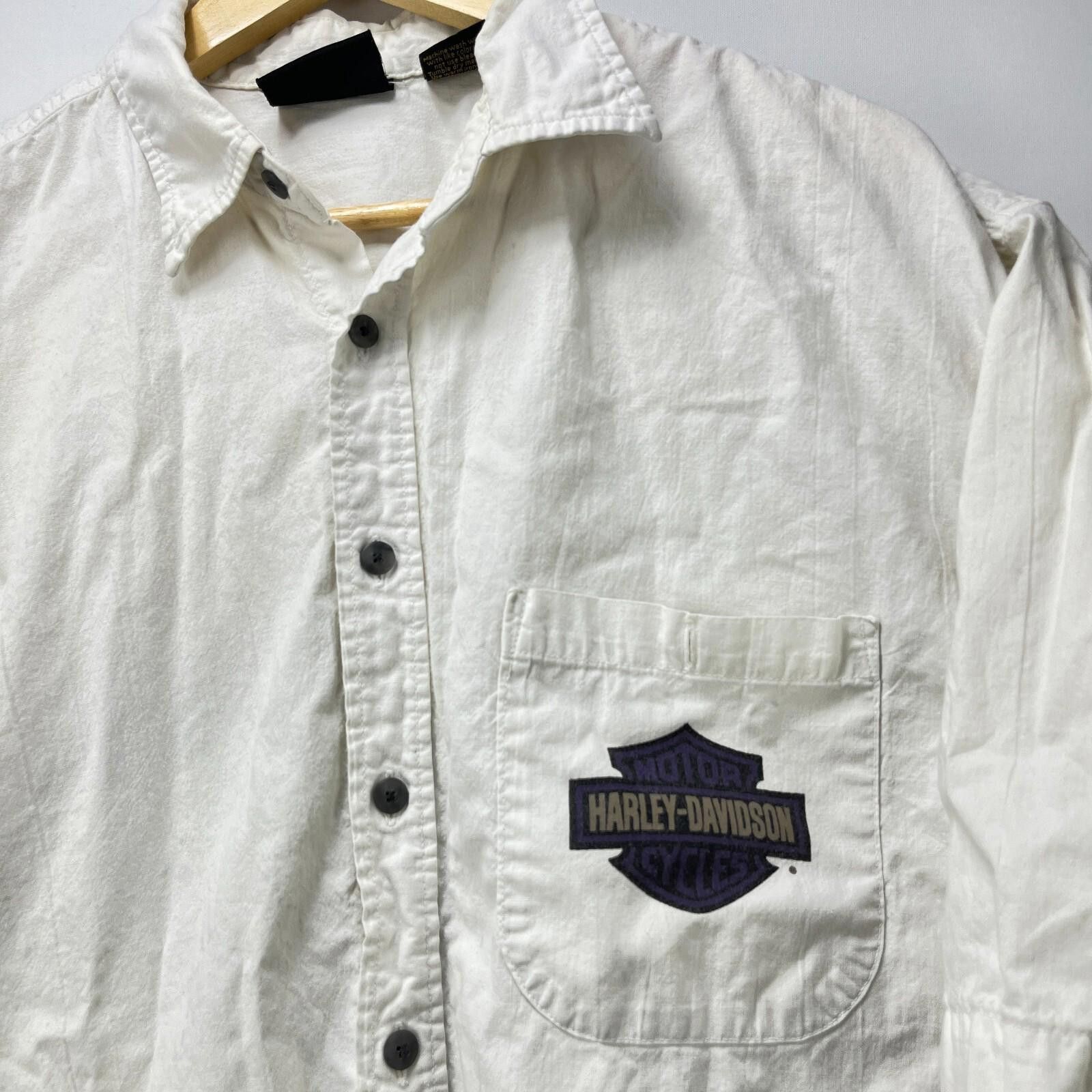 Harley Davidson Vintage '90s Harley-Davidson Eagle Button-Up Shirt XL Size US XL / EU 56 / 4 - 2 Thumbnail