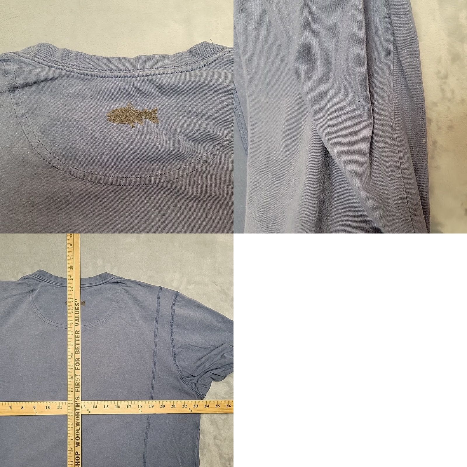 Life is Good VINTAGE Life is good T Shirt Mens XL Blue Long Sleeve Outdoor Fish Size US XL / EU 56 / 4 - 8 Thumbnail