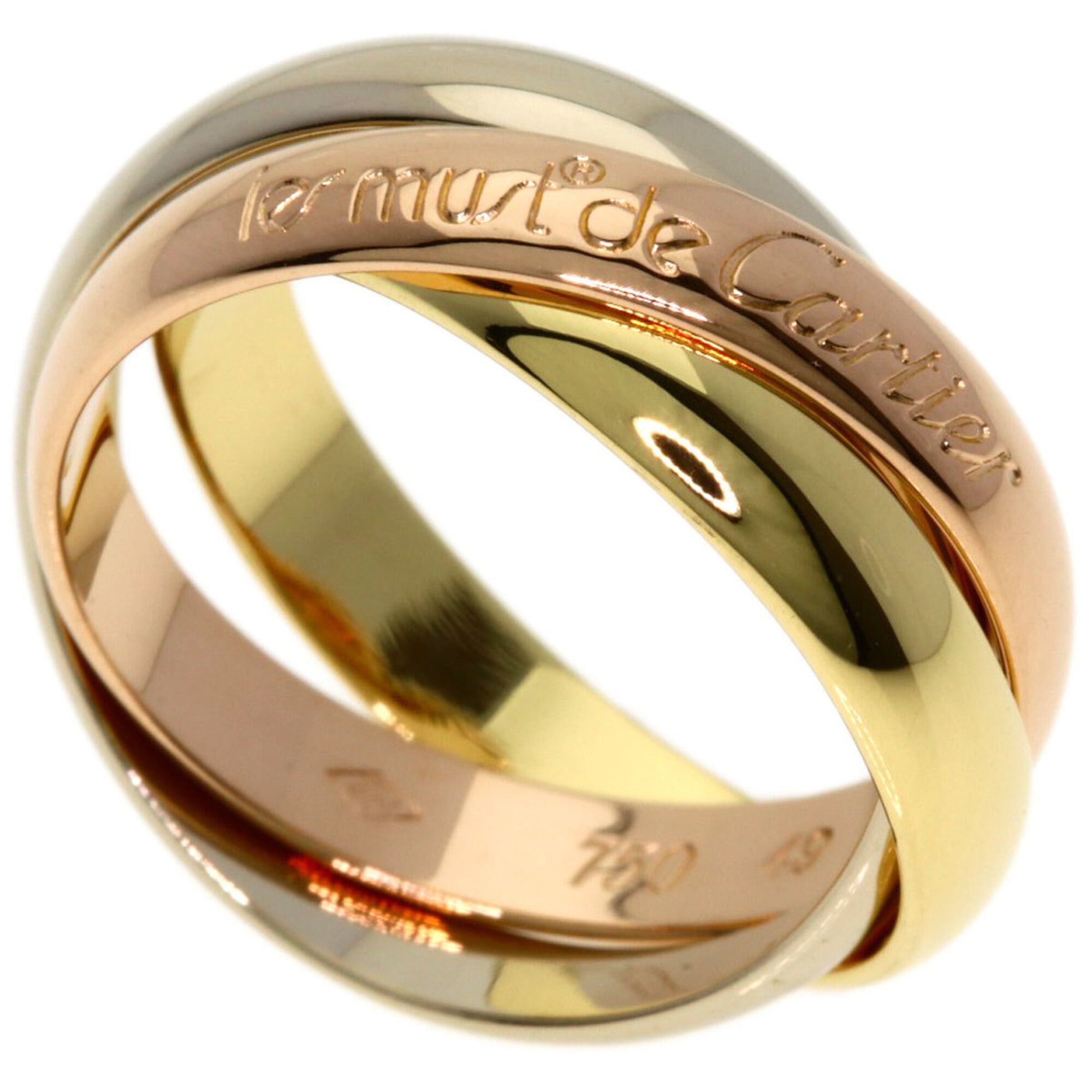 Cartier Cartier Trinity #49 Ring - 18K Yellow Gold/18K Pink White Gold Women's CARTIER Size ONE SIZE - 1 Thumbnail