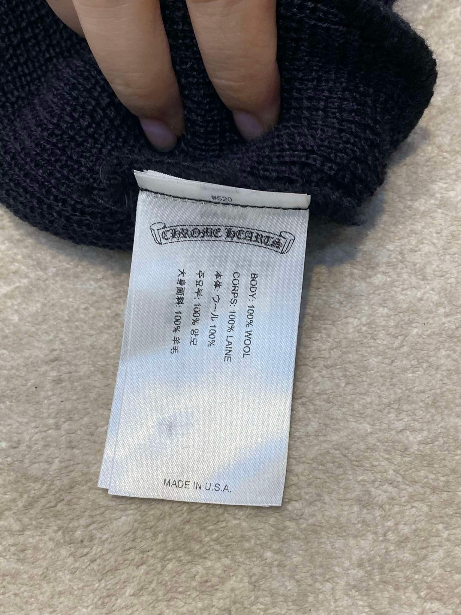 Chrome Hearts CHROME HEARTS Plus Cross Beanie BLACK Size ONE SIZE - 8 Thumbnail