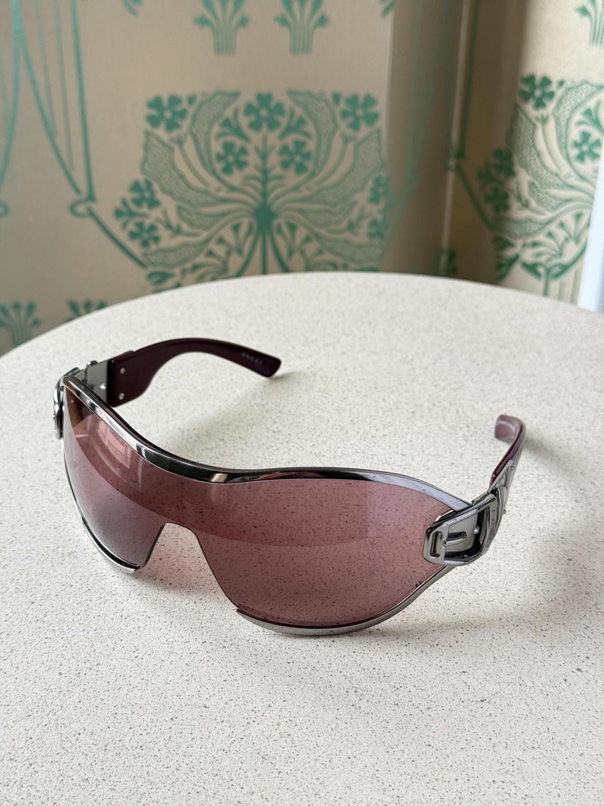 Gucci Gucci Sunglasses Buckle Shield Mask Oversized GG 2738/S Size ONE SIZE - 4 Thumbnail