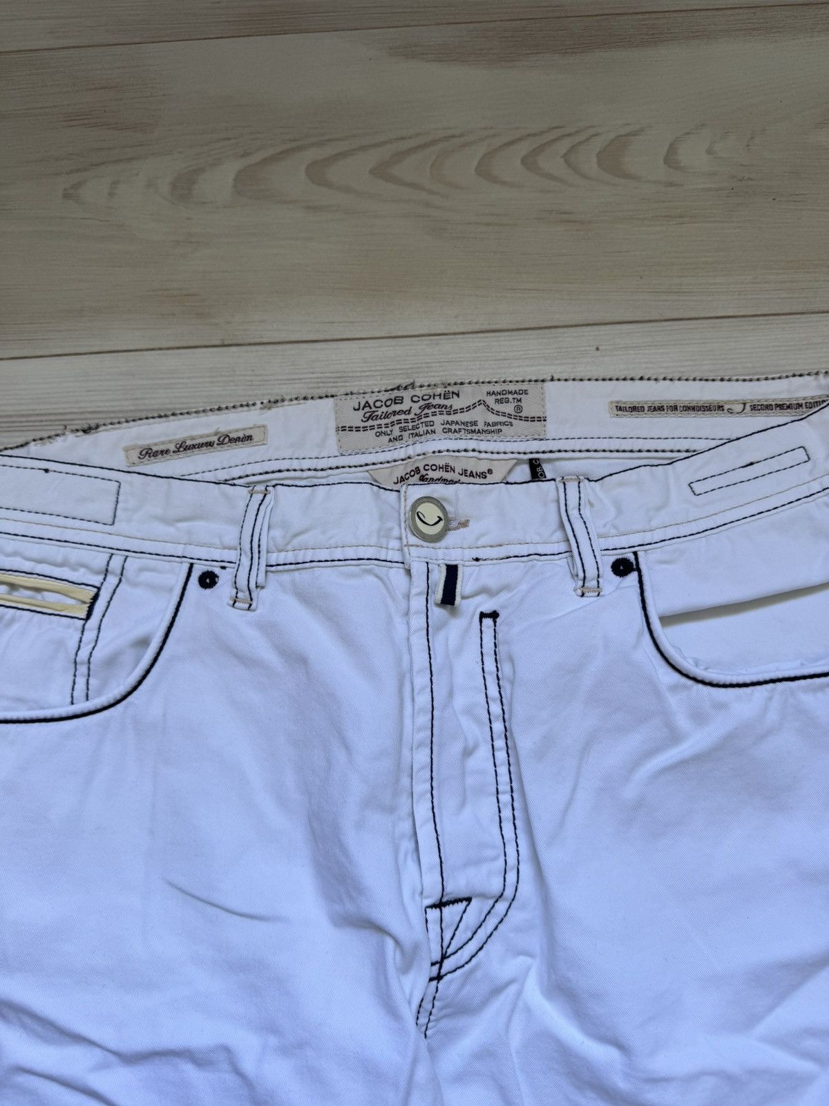 Designer × Jacob Cohen Jacob Cohen denim white jeans made in Italy Luxury designer Size US 36 / EU 52 - 7 Thumbnail
