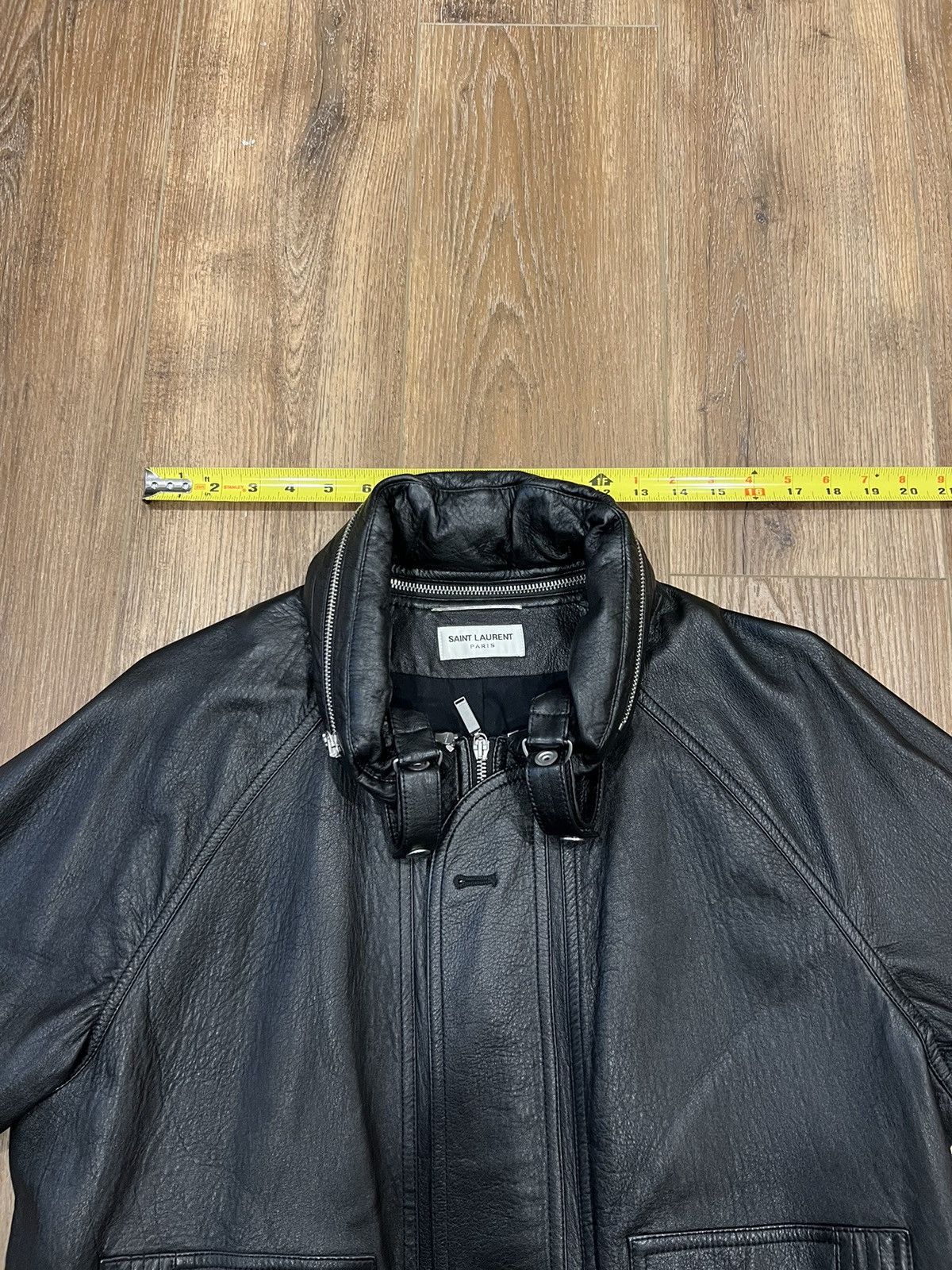 Saint Laurent Paris Lamb Skin Bomber Jacket Size US L / EU 52-54 / 3 - 11 Thumbnail