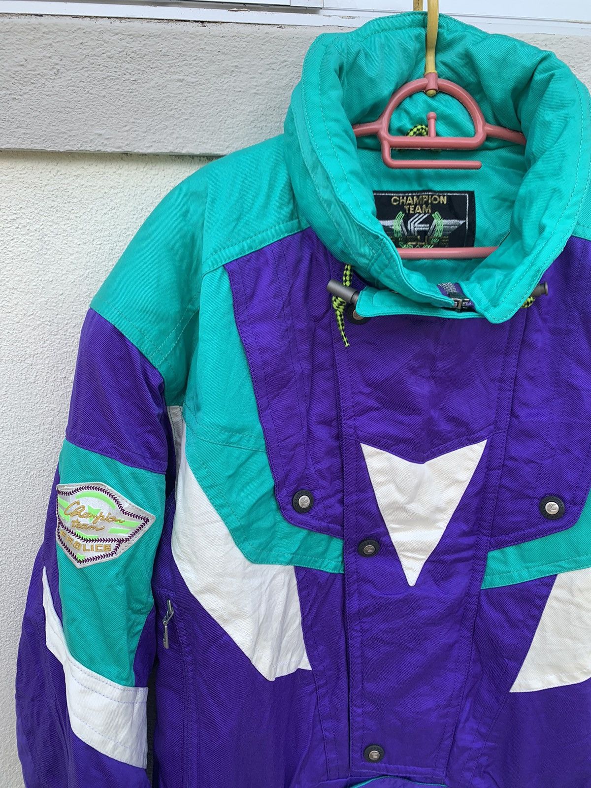 Japanese Brand × Vintage Fablice Champion Team Multicolour Jacket Size US L / EU 52-54 / 3 - 5 Thumbnail