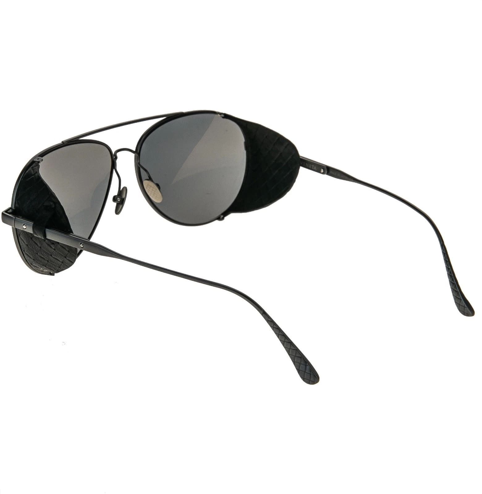 Bottega Veneta BOTTEGA VENETA BV0041S 0041 Titanium Leather Sunglasses Size ONE SIZE - 9 Thumbnail